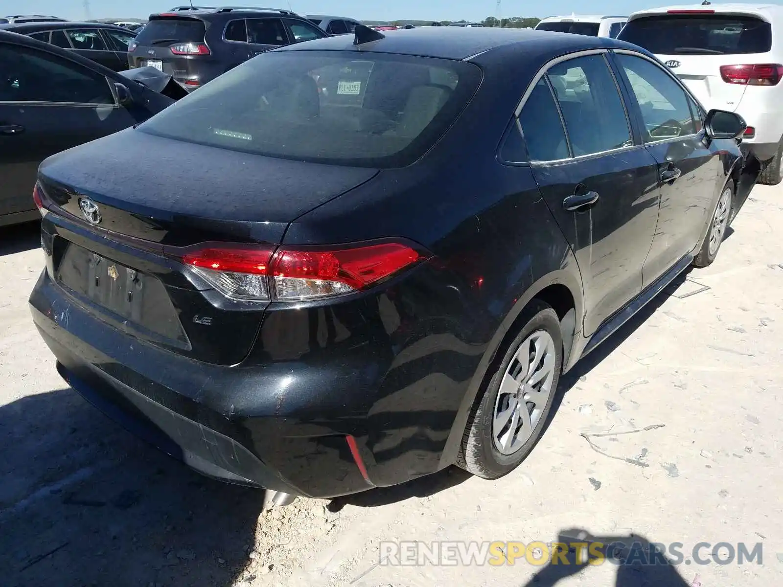 4 Photograph of a damaged car JTDEPRAE8LJ045881 TOYOTA COROLLA 2020