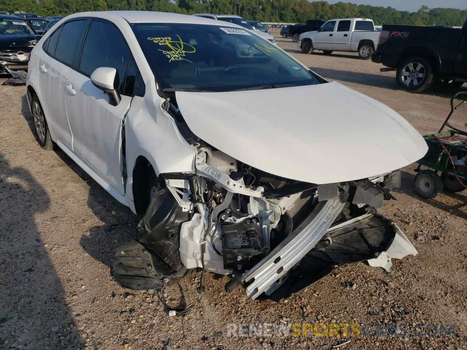 1 Photograph of a damaged car JTDEPRAE8LJ045914 TOYOTA COROLLA 2020