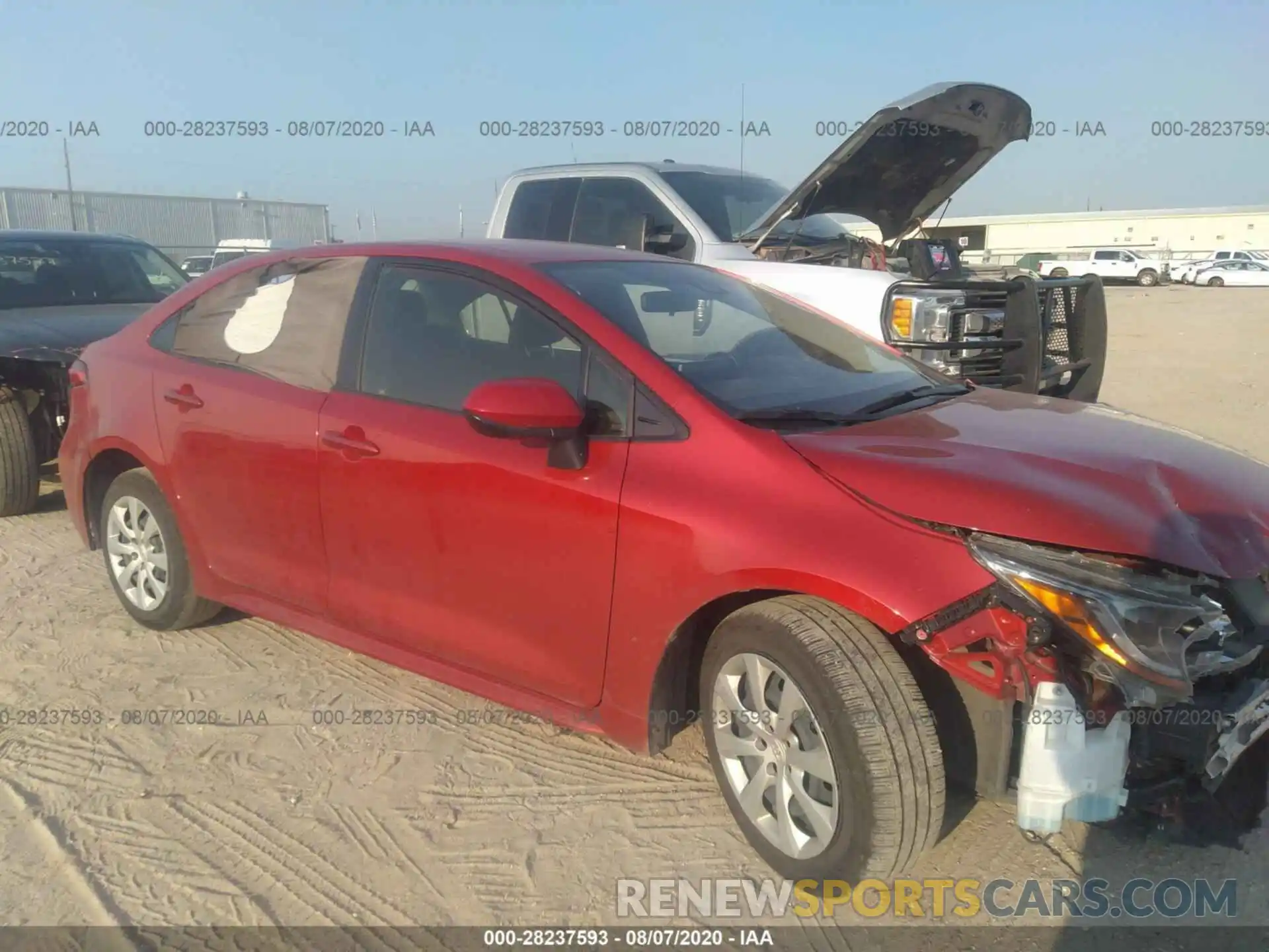 1 Photograph of a damaged car JTDEPRAE8LJ046139 TOYOTA COROLLA 2020