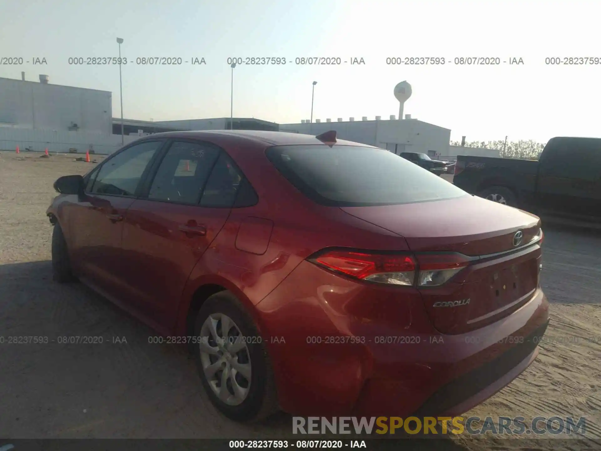 3 Photograph of a damaged car JTDEPRAE8LJ046139 TOYOTA COROLLA 2020