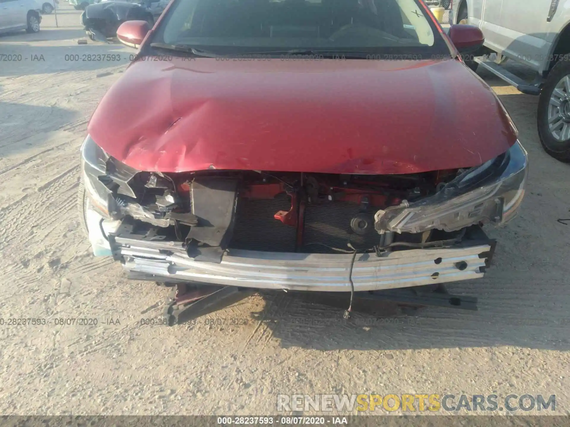 6 Photograph of a damaged car JTDEPRAE8LJ046139 TOYOTA COROLLA 2020