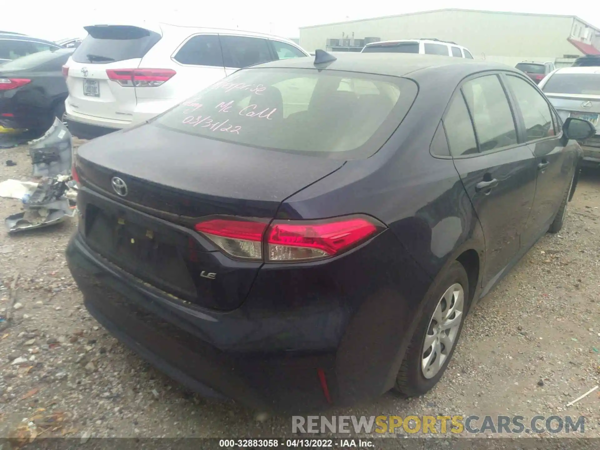 4 Photograph of a damaged car JTDEPRAE8LJ046142 TOYOTA COROLLA 2020