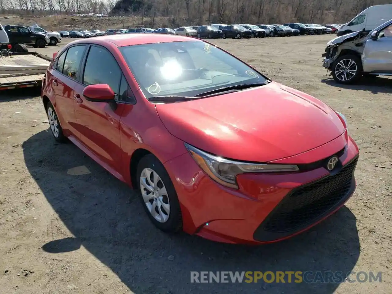 1 Photograph of a damaged car JTDEPRAE8LJ046383 TOYOTA COROLLA 2020