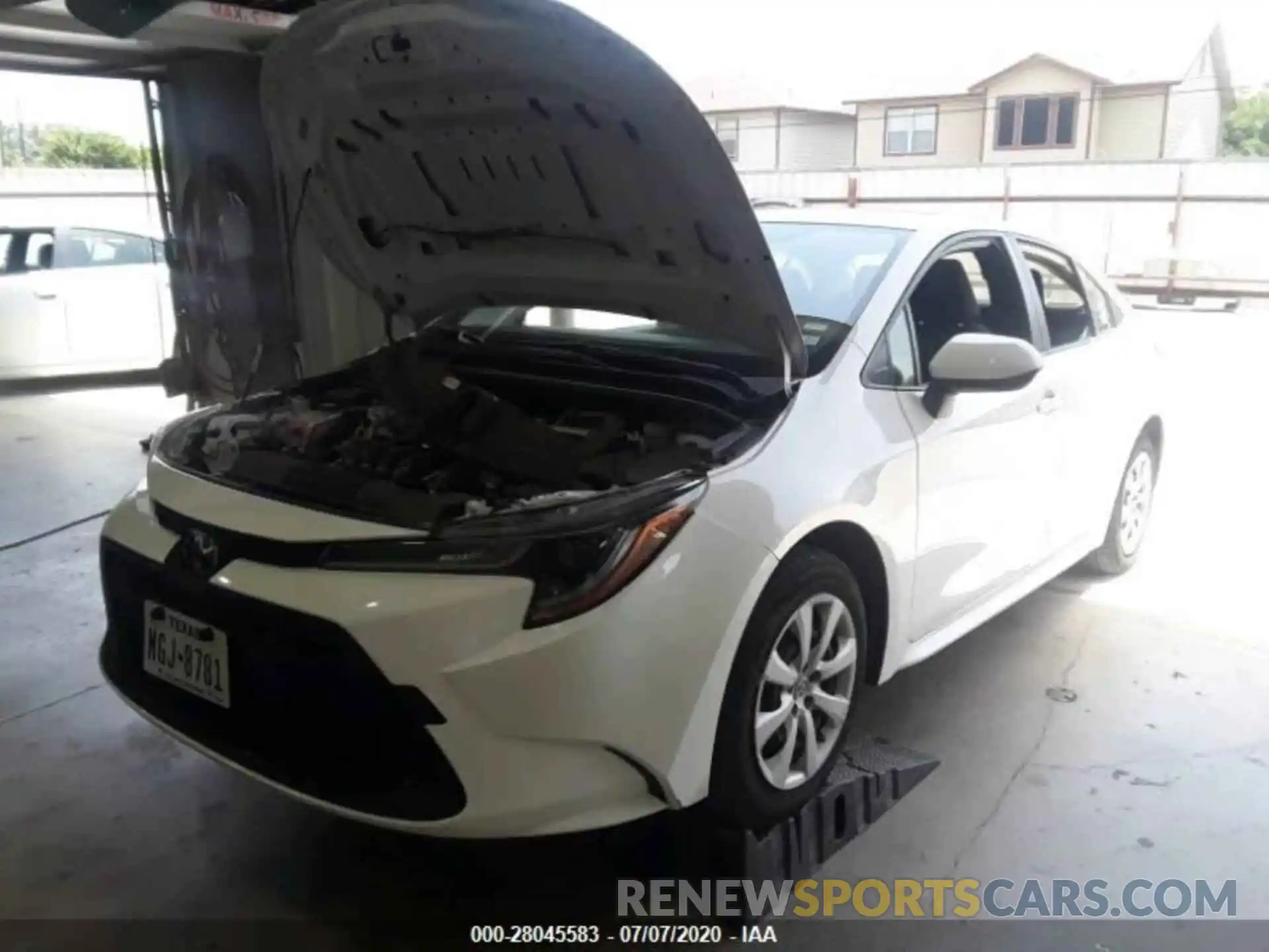 3 Photograph of a damaged car JTDEPRAE8LJ046402 TOYOTA COROLLA 2020