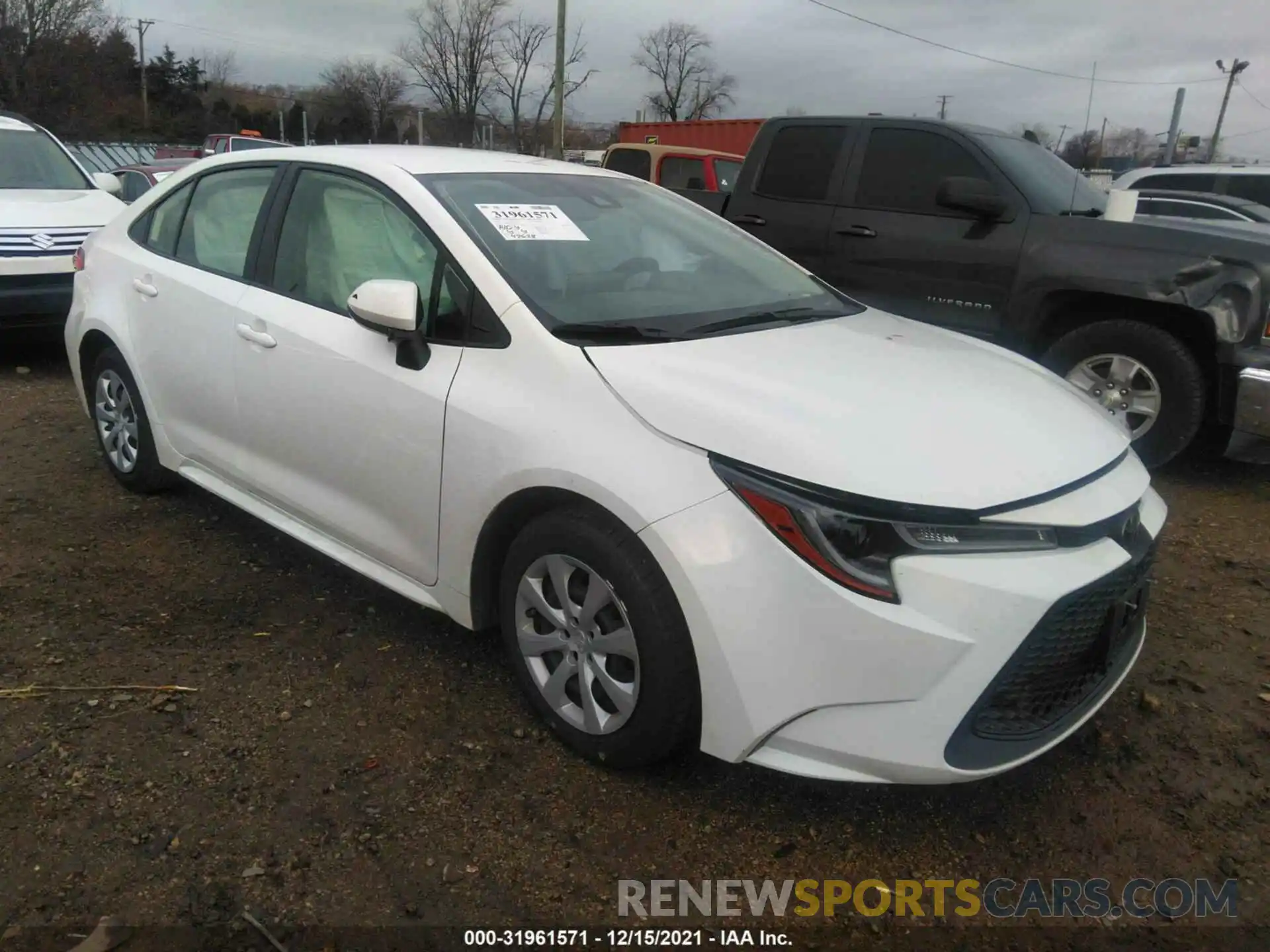 1 Photograph of a damaged car JTDEPRAE8LJ046576 TOYOTA COROLLA 2020