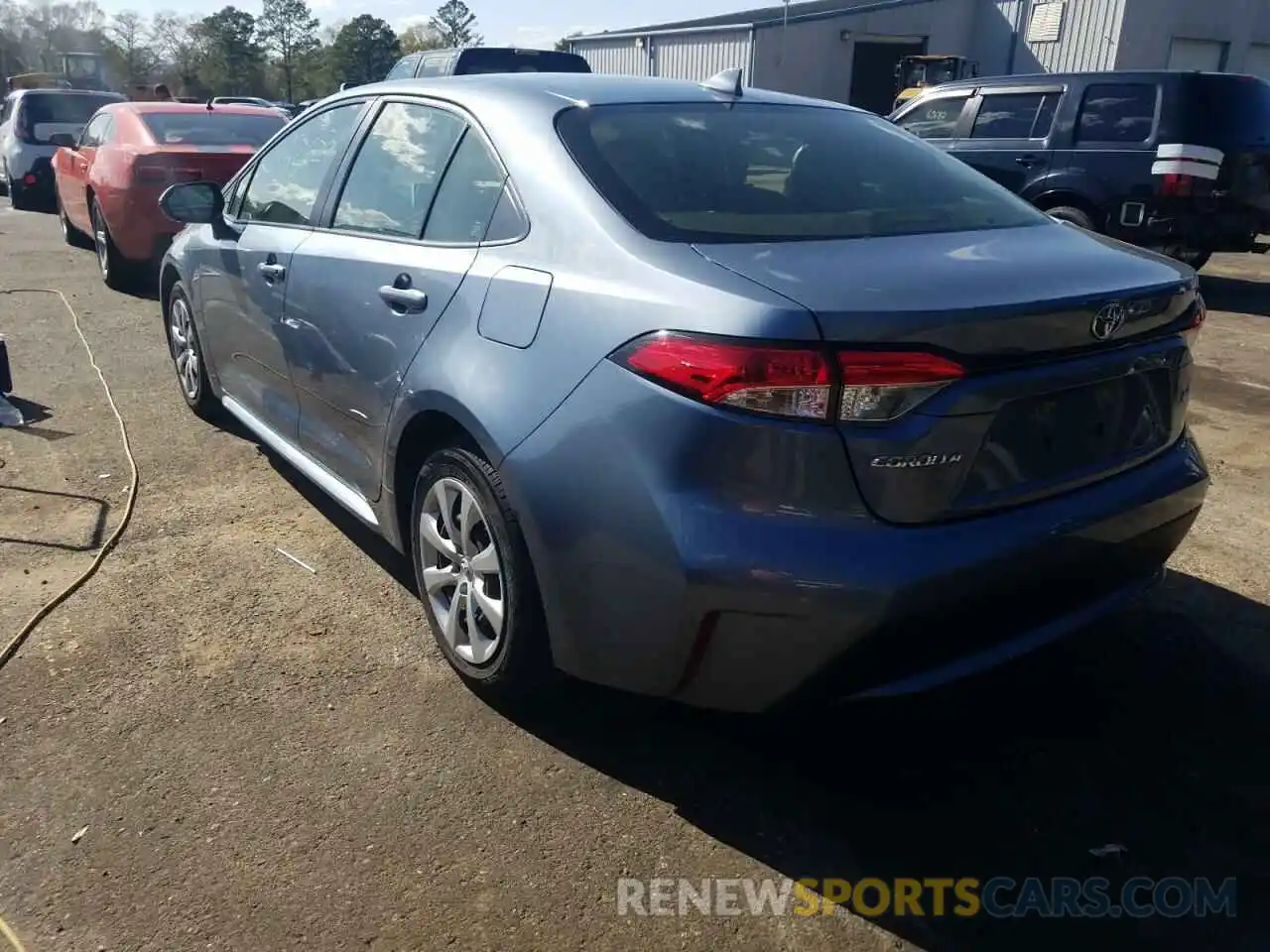 3 Photograph of a damaged car JTDEPRAE8LJ046903 TOYOTA COROLLA 2020