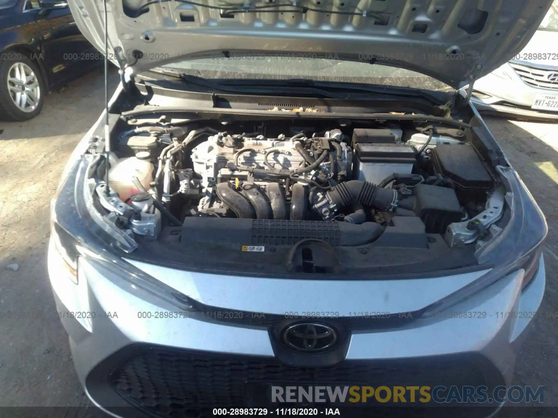 10 Photograph of a damaged car JTDEPRAE8LJ047064 TOYOTA COROLLA 2020