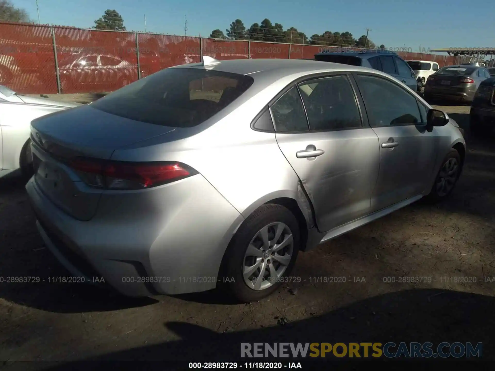 6 Photograph of a damaged car JTDEPRAE8LJ047064 TOYOTA COROLLA 2020