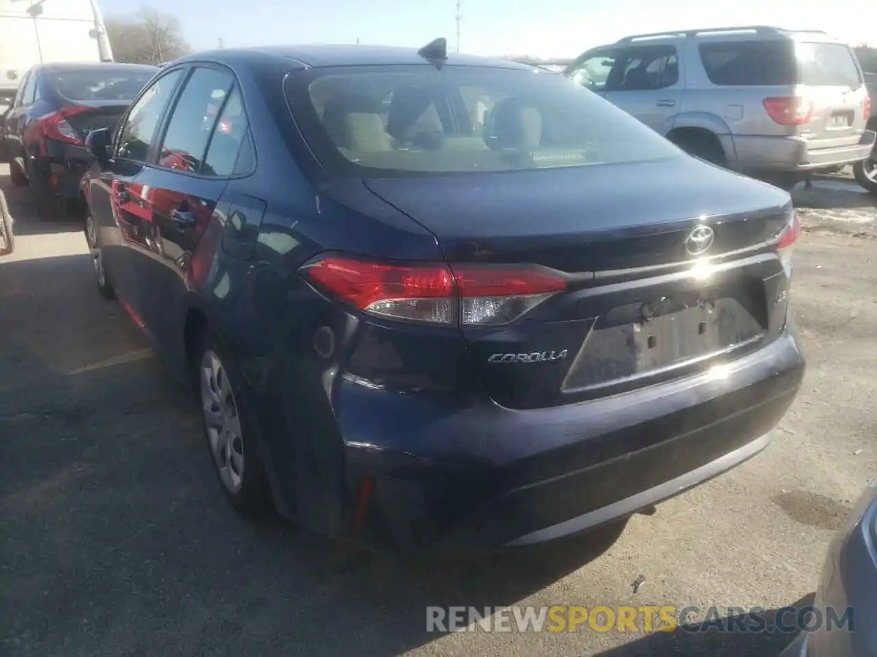 3 Photograph of a damaged car JTDEPRAE8LJ047226 TOYOTA COROLLA 2020