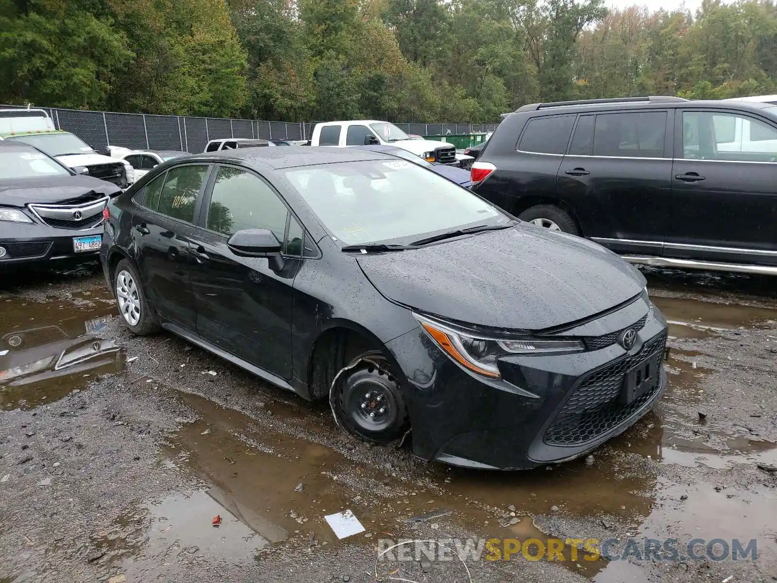 1 Photograph of a damaged car JTDEPRAE8LJ047324 TOYOTA COROLLA 2020