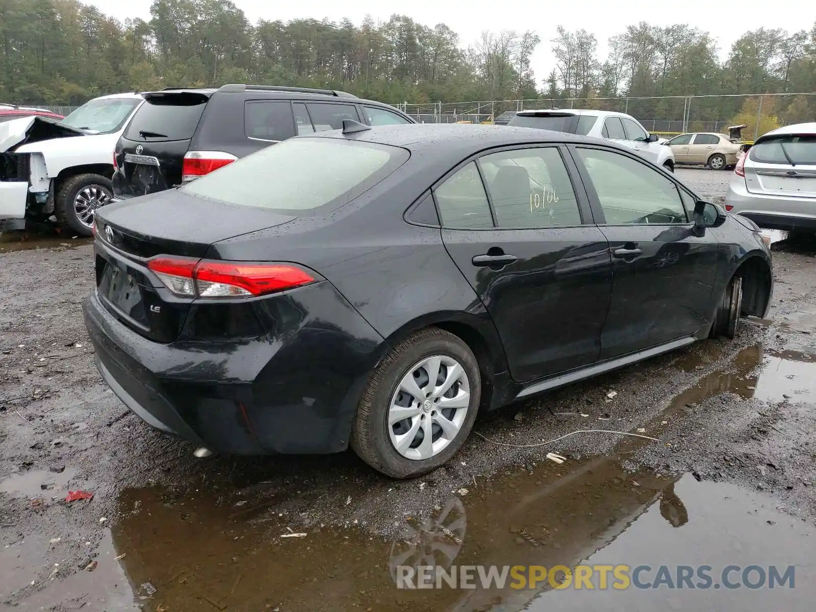 4 Photograph of a damaged car JTDEPRAE8LJ047324 TOYOTA COROLLA 2020