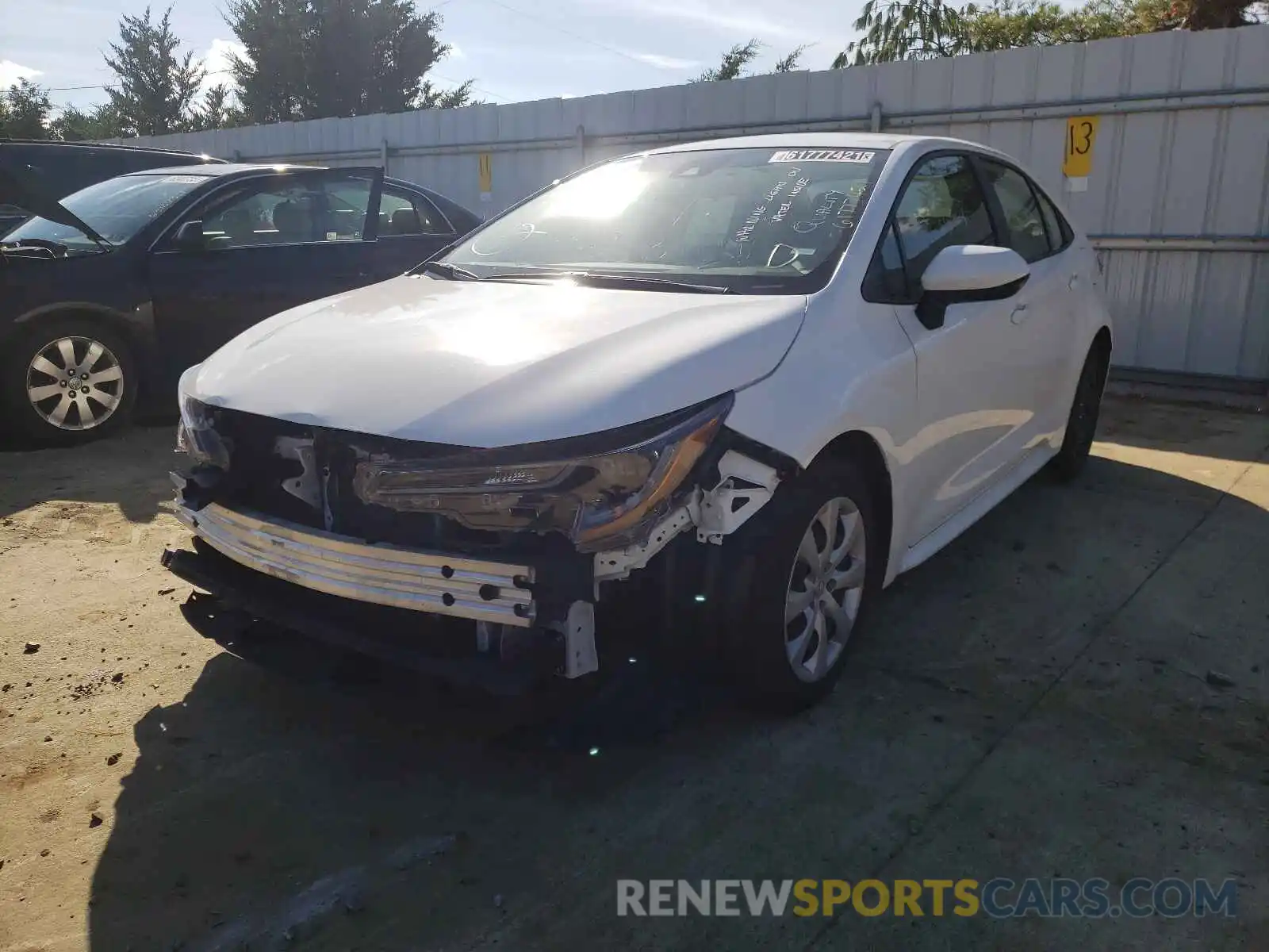 2 Photograph of a damaged car JTDEPRAE8LJ047386 TOYOTA COROLLA 2020