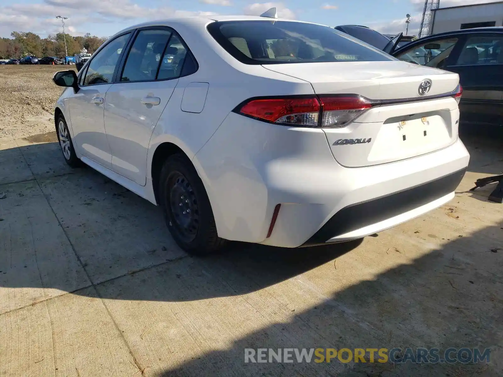 3 Photograph of a damaged car JTDEPRAE8LJ047386 TOYOTA COROLLA 2020