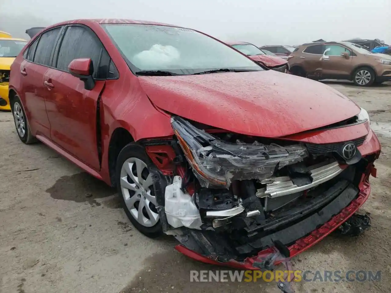 1 Photograph of a damaged car JTDEPRAE8LJ048022 TOYOTA COROLLA 2020