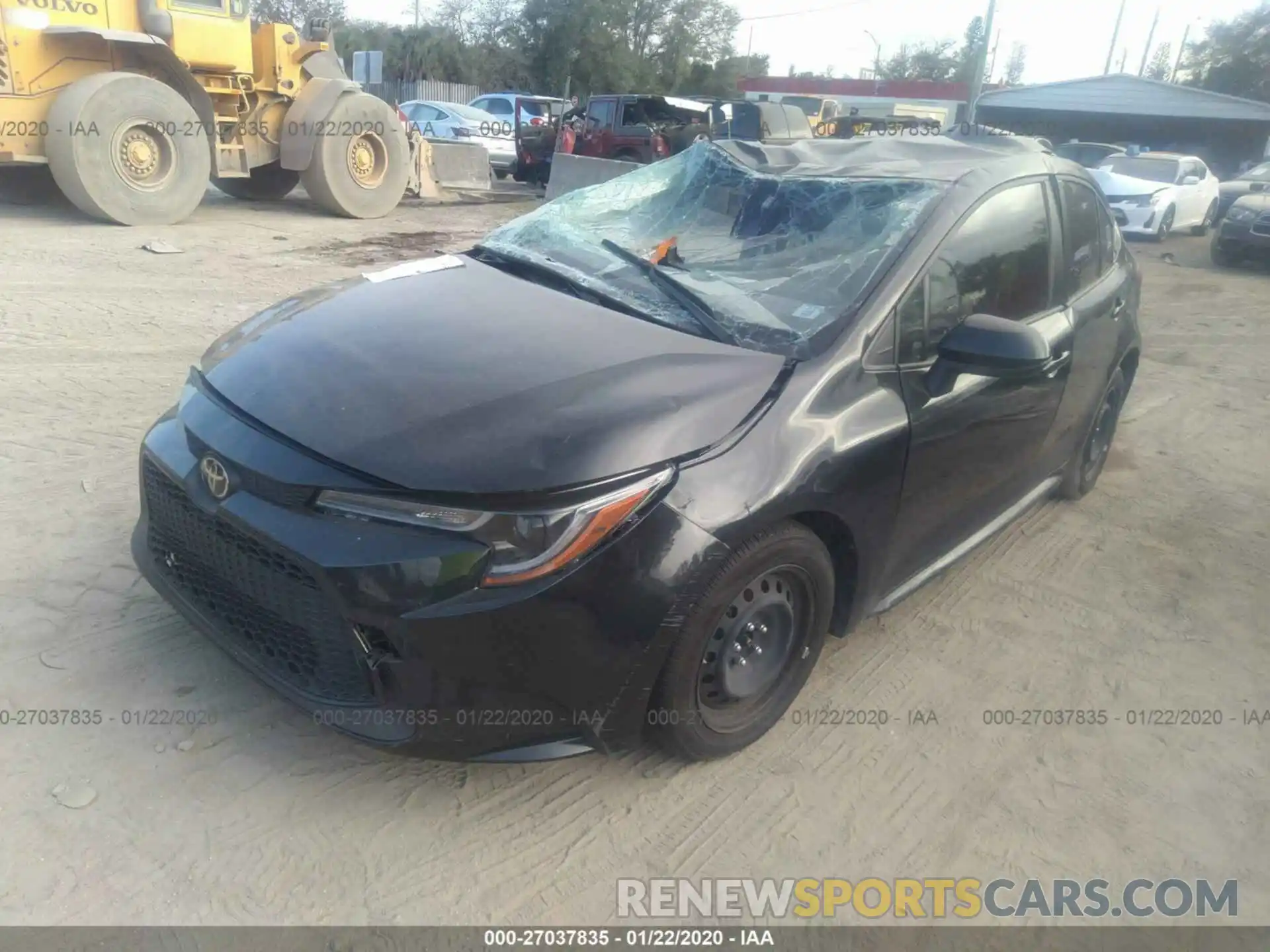 2 Photograph of a damaged car JTDEPRAE8LJ048053 TOYOTA COROLLA 2020