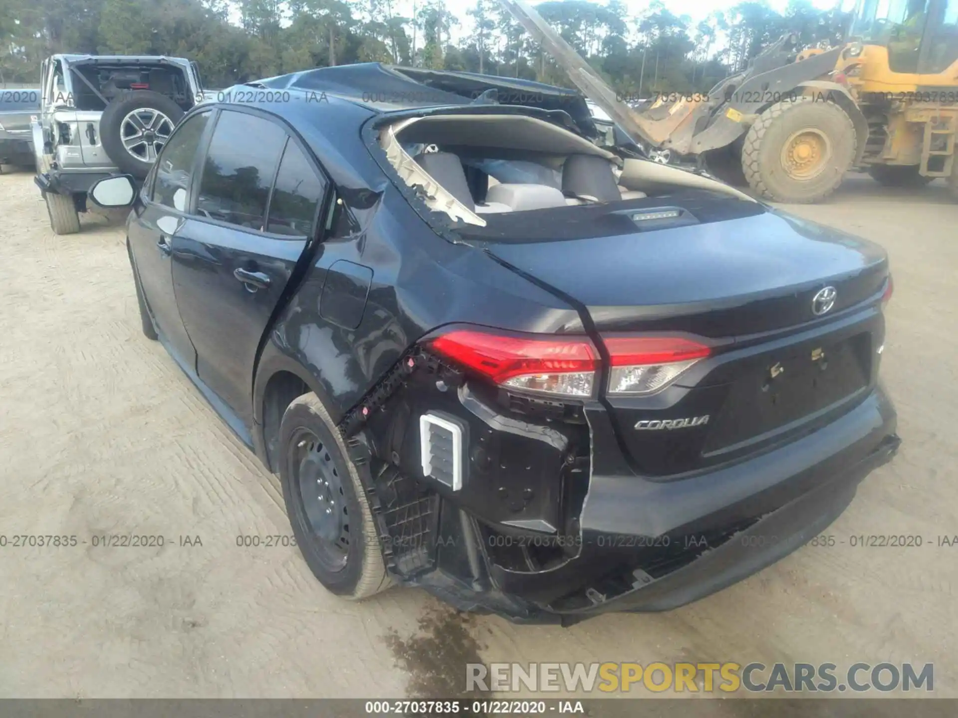 3 Photograph of a damaged car JTDEPRAE8LJ048053 TOYOTA COROLLA 2020