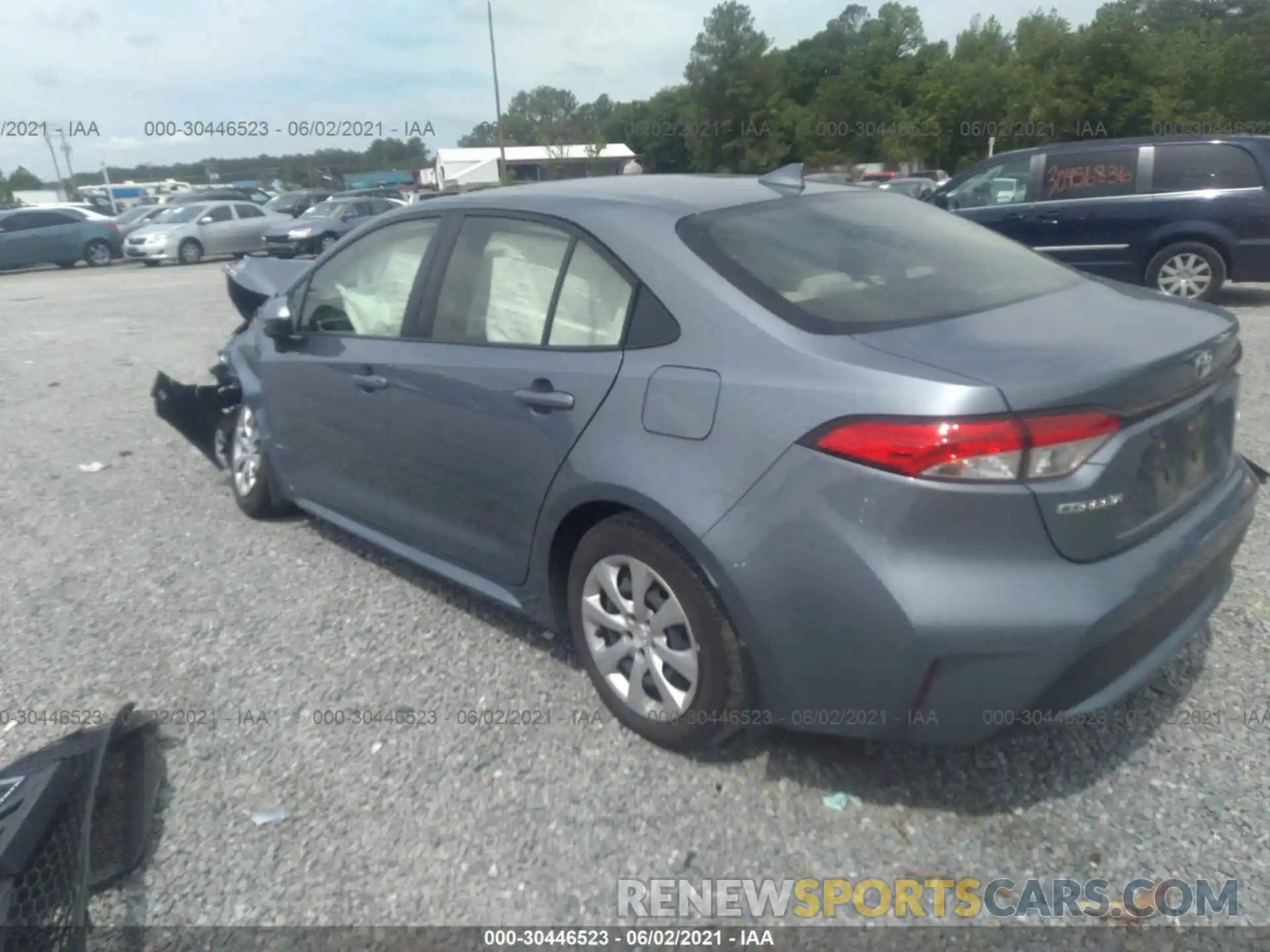 3 Photograph of a damaged car JTDEPRAE8LJ048487 TOYOTA COROLLA 2020