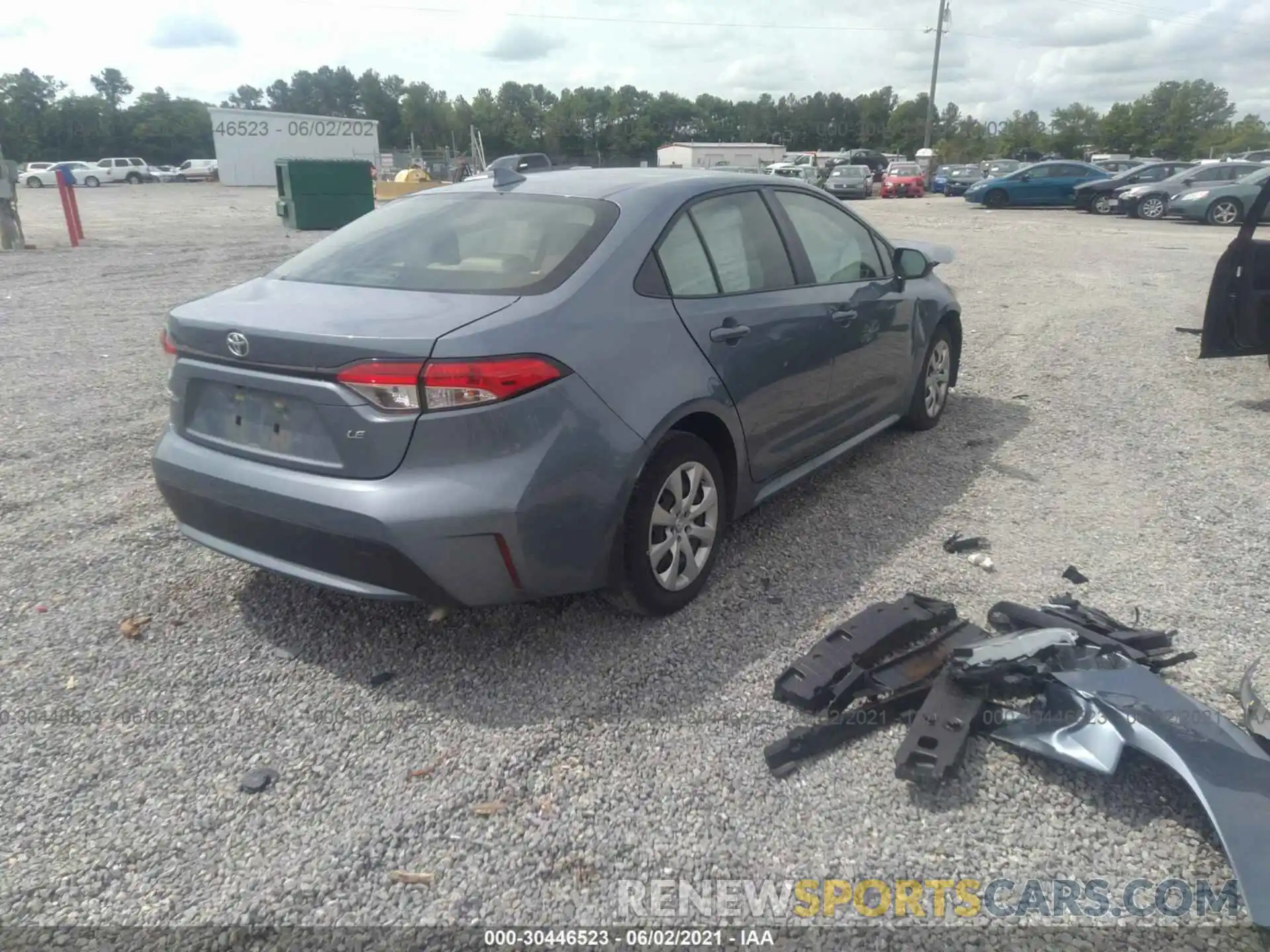 4 Photograph of a damaged car JTDEPRAE8LJ048487 TOYOTA COROLLA 2020