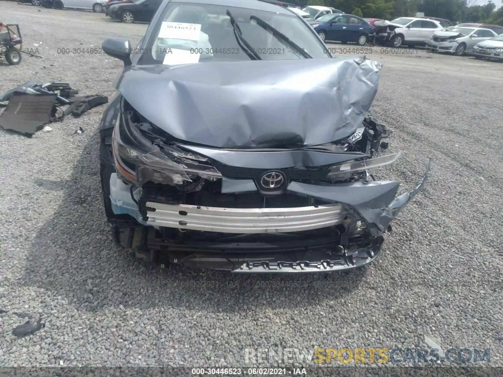 6 Photograph of a damaged car JTDEPRAE8LJ048487 TOYOTA COROLLA 2020