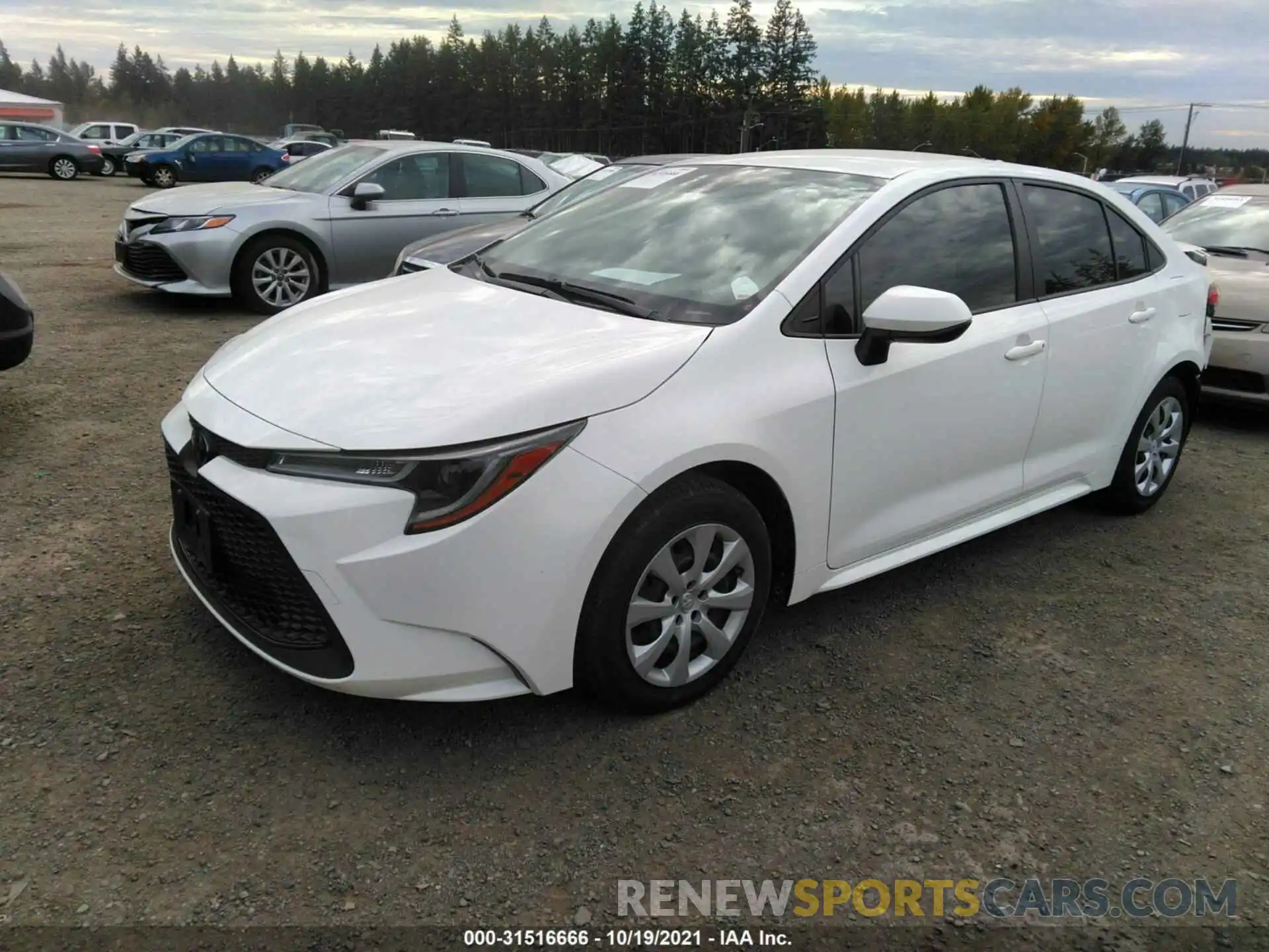 2 Photograph of a damaged car JTDEPRAE8LJ048702 TOYOTA COROLLA 2020