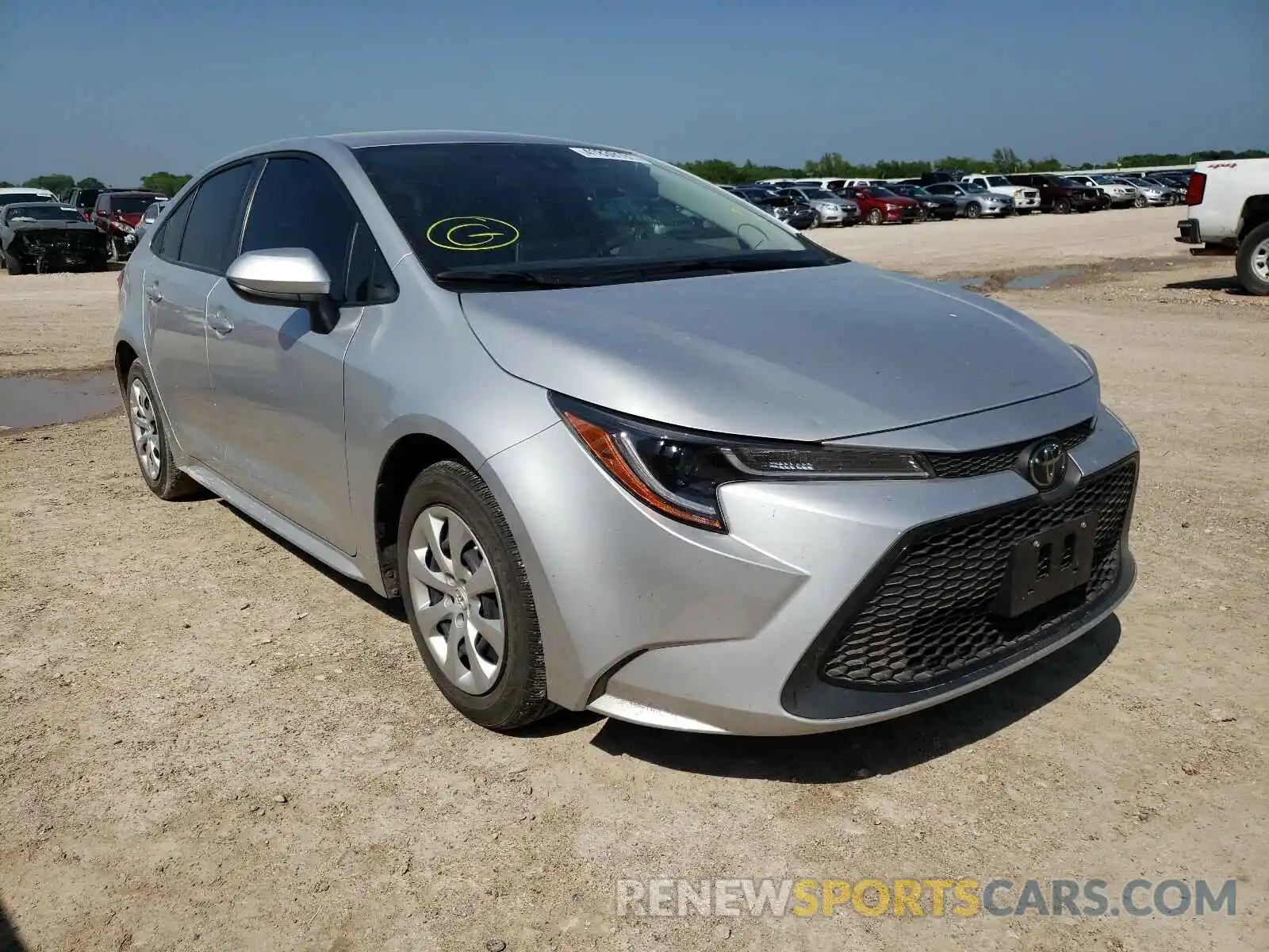 1 Photograph of a damaged car JTDEPRAE8LJ048828 TOYOTA COROLLA 2020