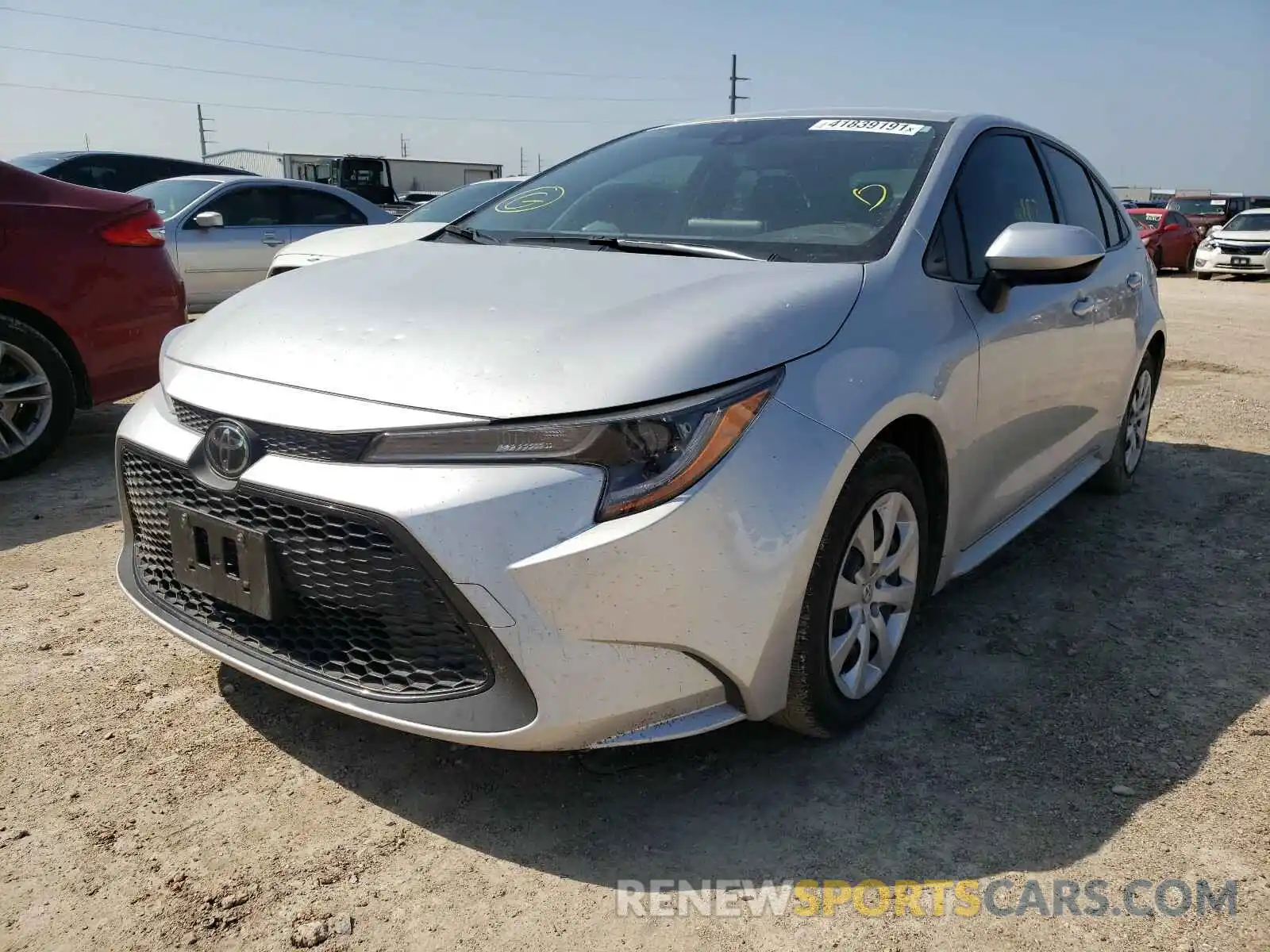 2 Photograph of a damaged car JTDEPRAE8LJ048828 TOYOTA COROLLA 2020