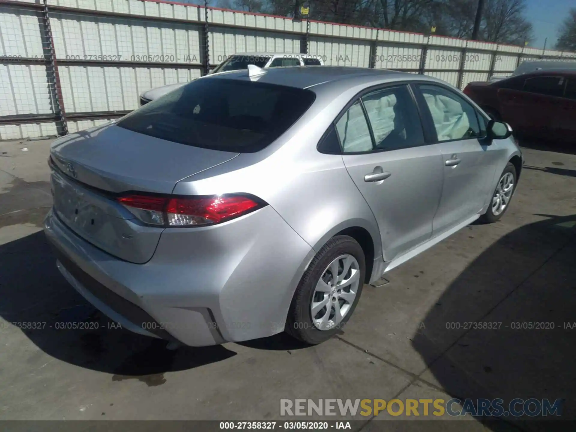 4 Photograph of a damaged car JTDEPRAE8LJ048876 TOYOTA COROLLA 2020