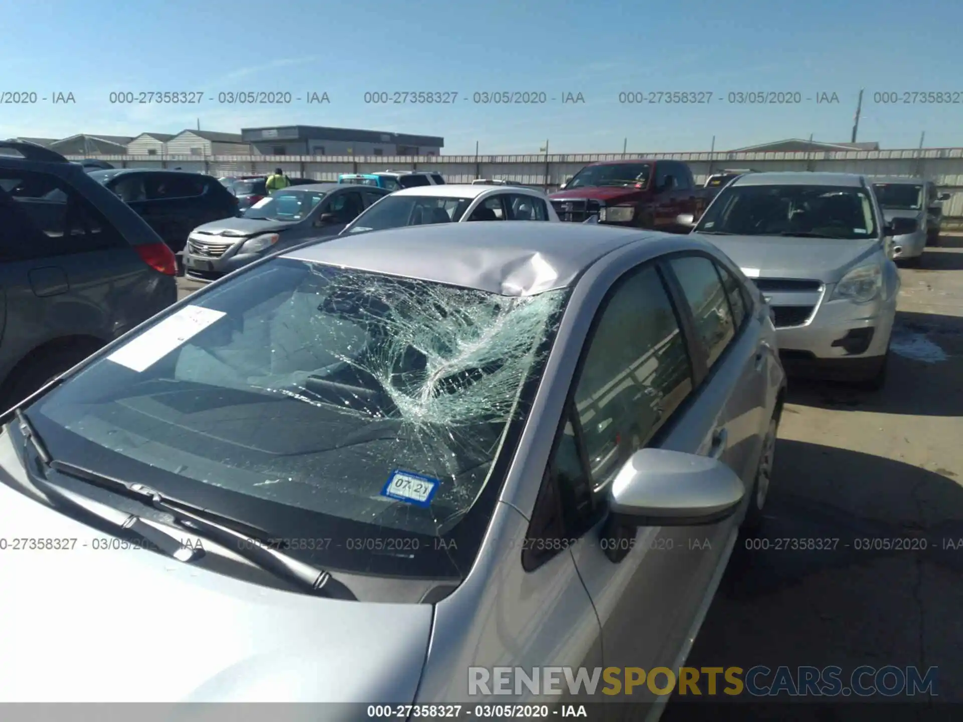 6 Photograph of a damaged car JTDEPRAE8LJ048876 TOYOTA COROLLA 2020