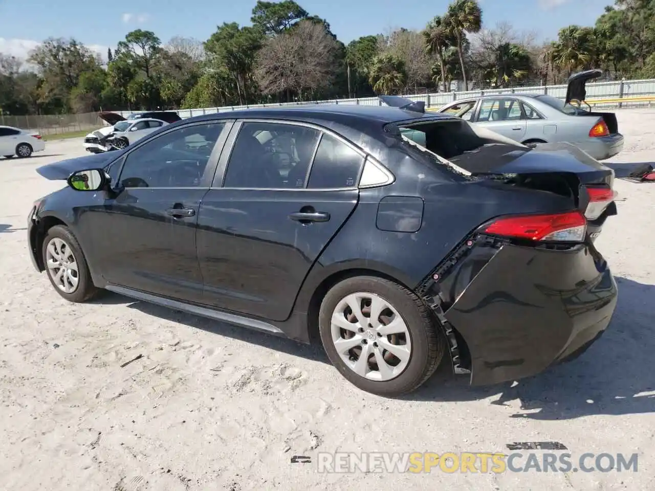 2 Photograph of a damaged car JTDEPRAE8LJ049185 TOYOTA COROLLA 2020