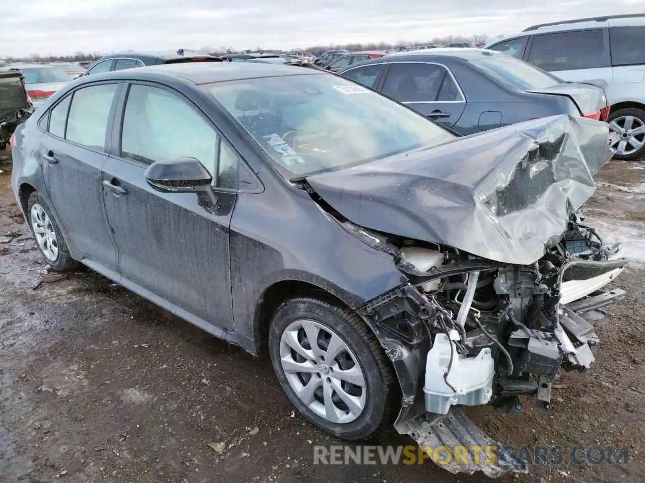 1 Photograph of a damaged car JTDEPRAE8LJ049252 TOYOTA COROLLA 2020