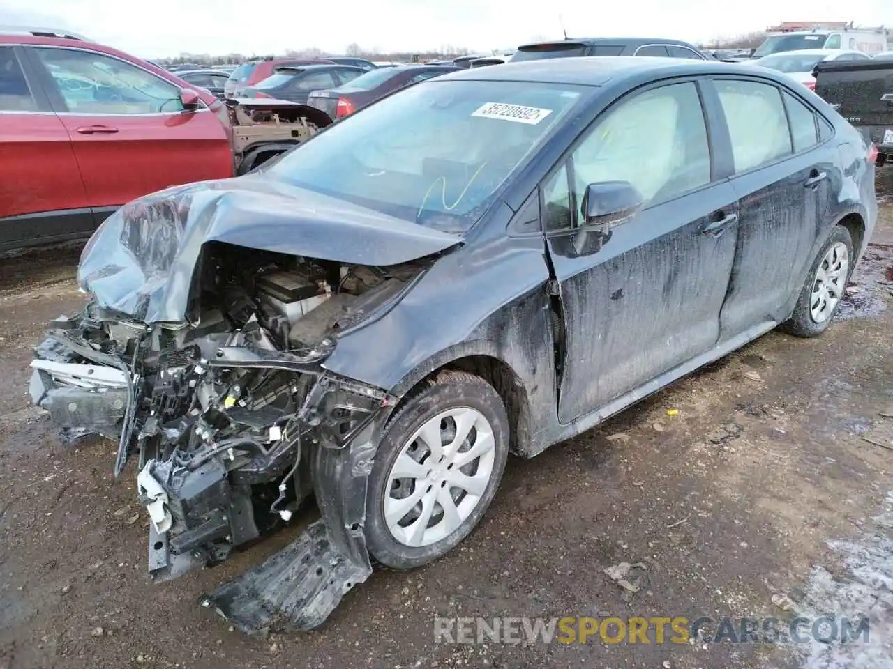 2 Photograph of a damaged car JTDEPRAE8LJ049252 TOYOTA COROLLA 2020