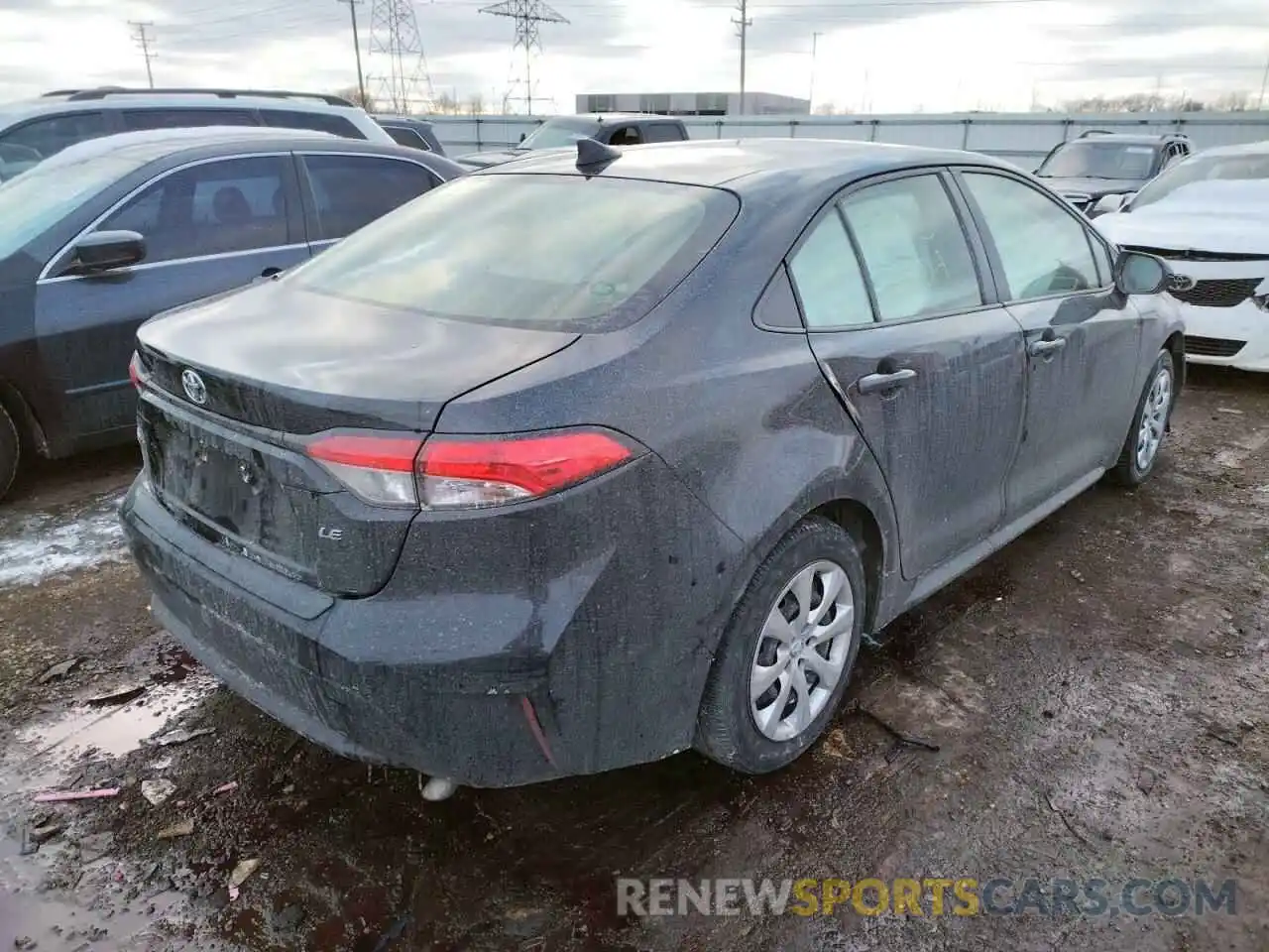 4 Photograph of a damaged car JTDEPRAE8LJ049252 TOYOTA COROLLA 2020