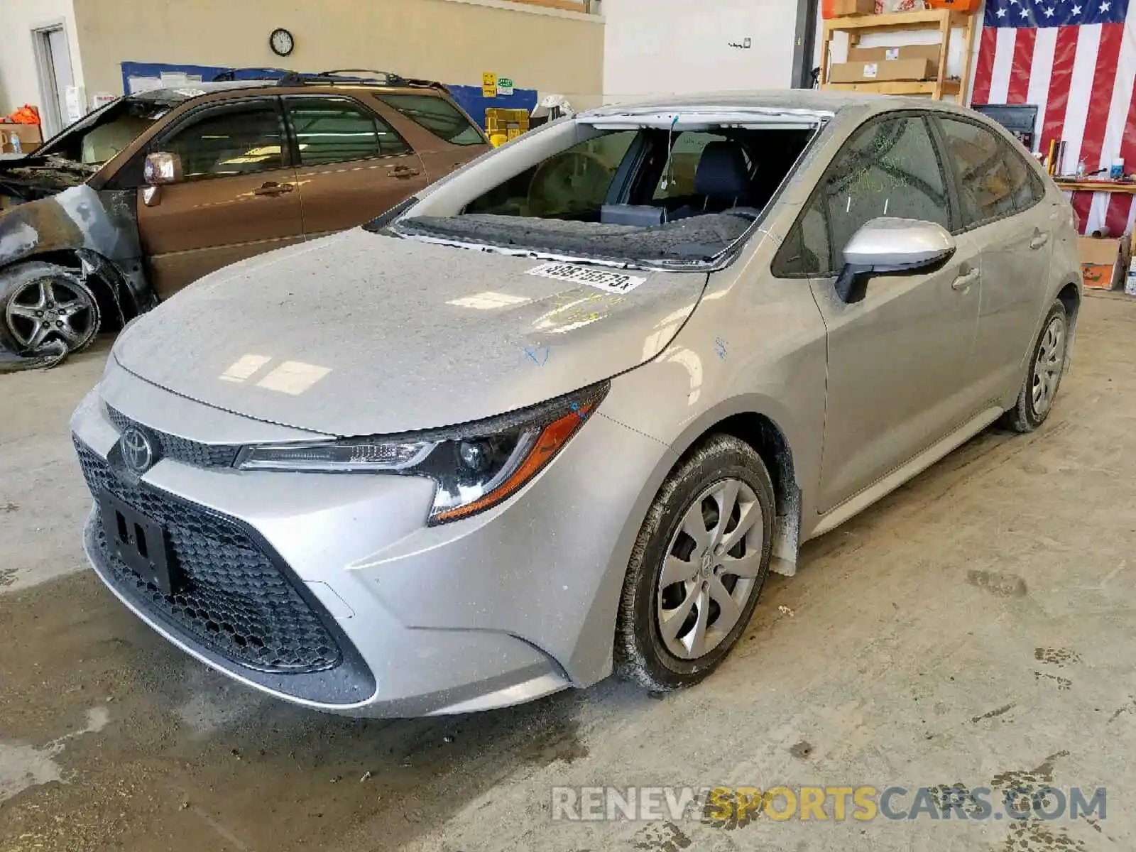 2 Photograph of a damaged car JTDEPRAE8LJ049333 TOYOTA COROLLA 2020