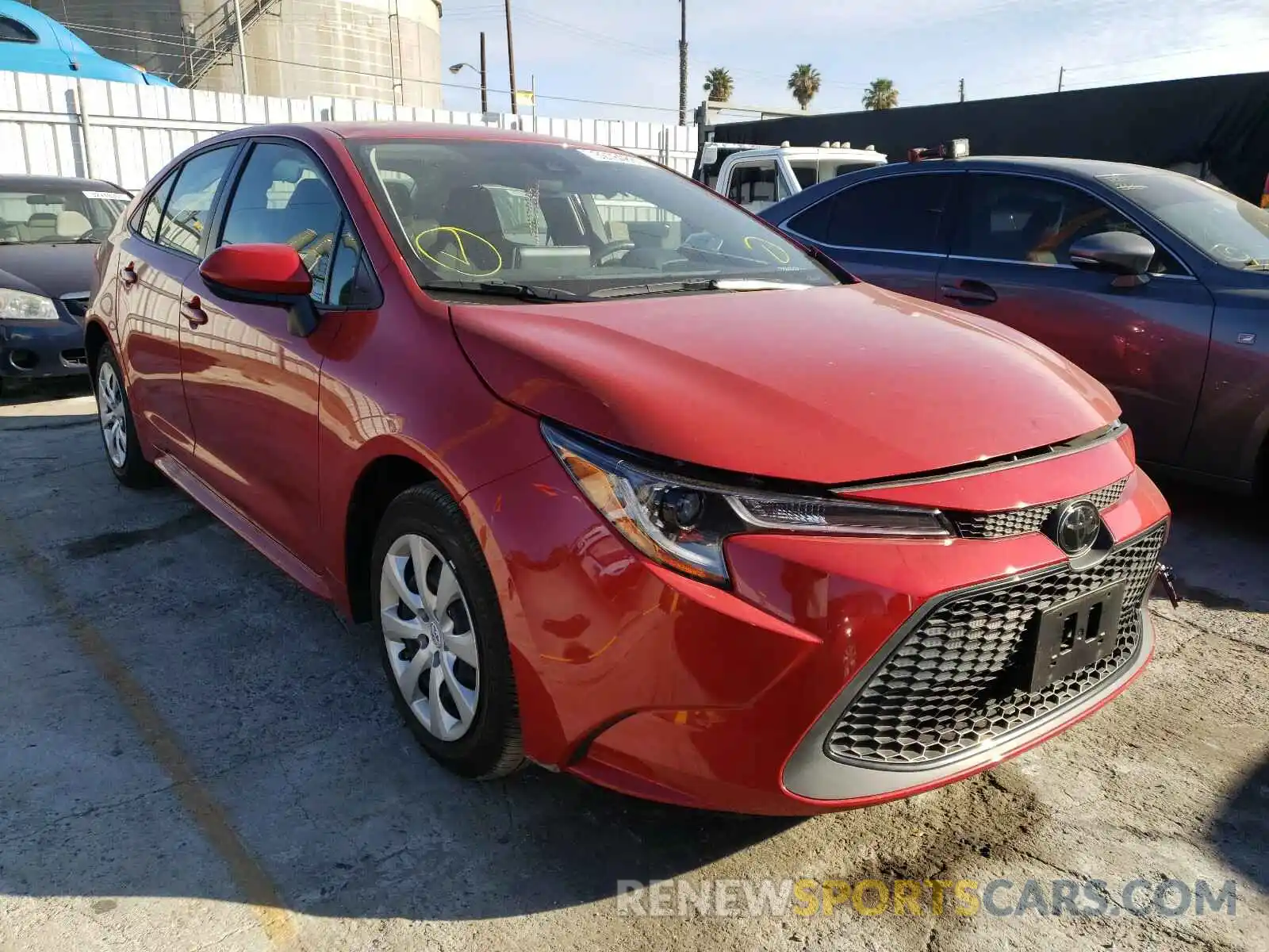 1 Photograph of a damaged car JTDEPRAE8LJ049364 TOYOTA COROLLA 2020