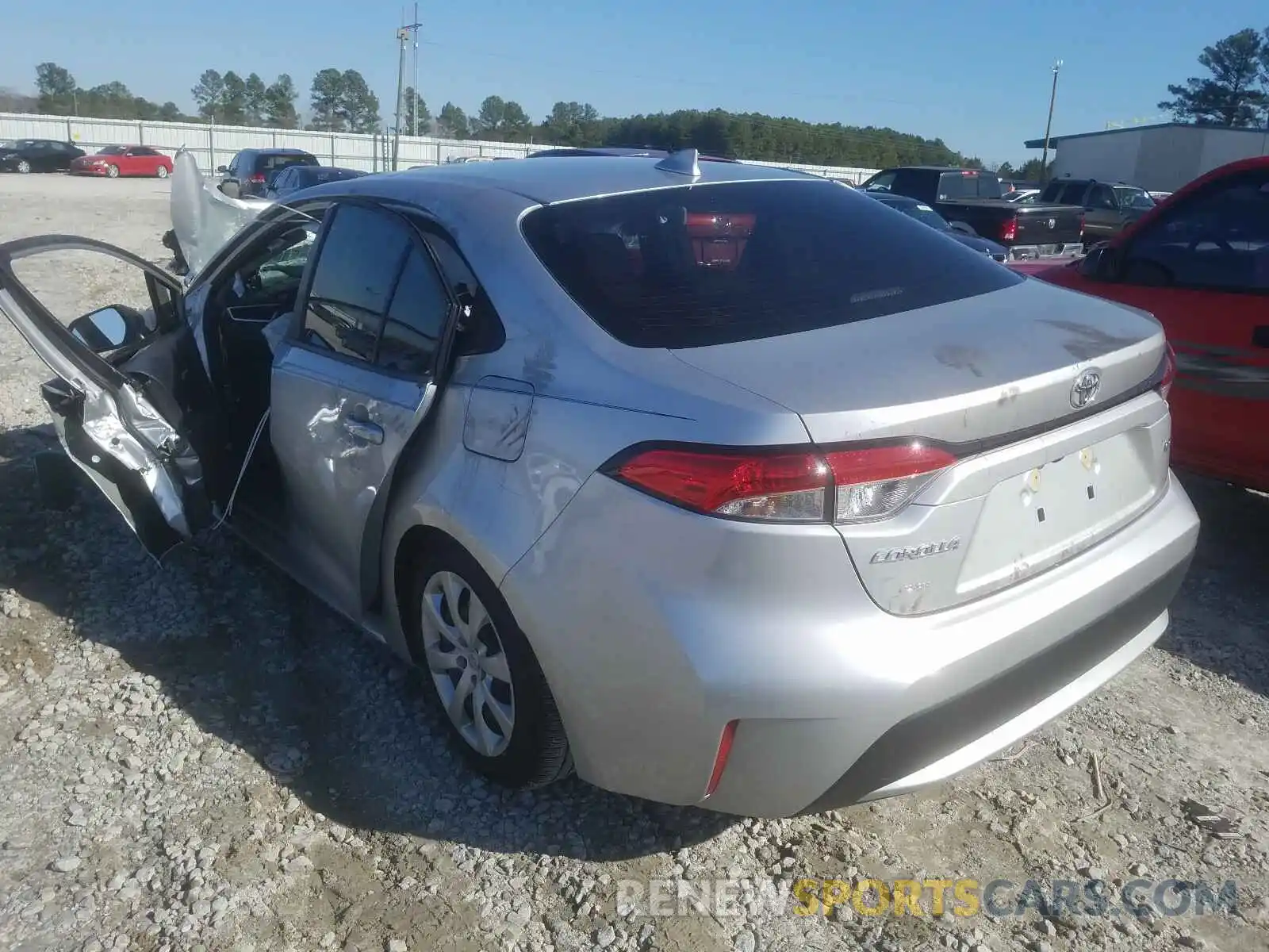 3 Photograph of a damaged car JTDEPRAE8LJ049428 TOYOTA COROLLA 2020