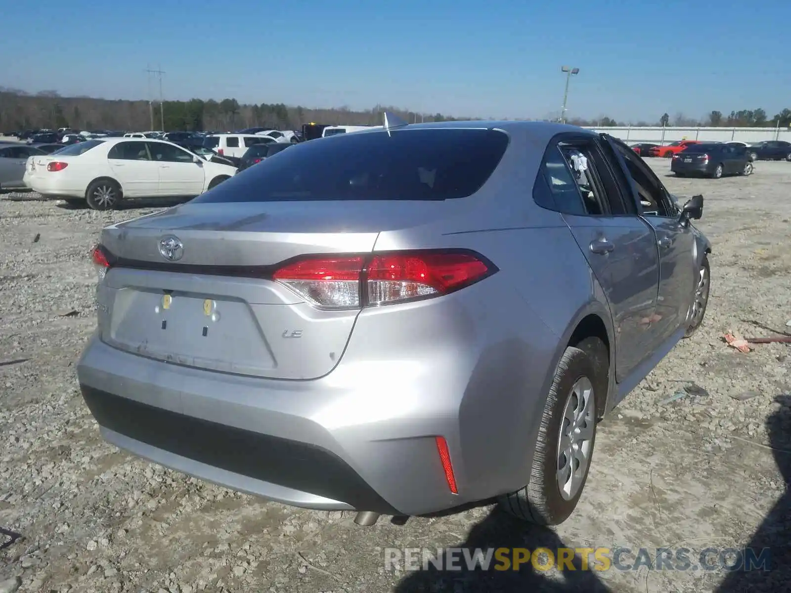 4 Photograph of a damaged car JTDEPRAE8LJ049428 TOYOTA COROLLA 2020