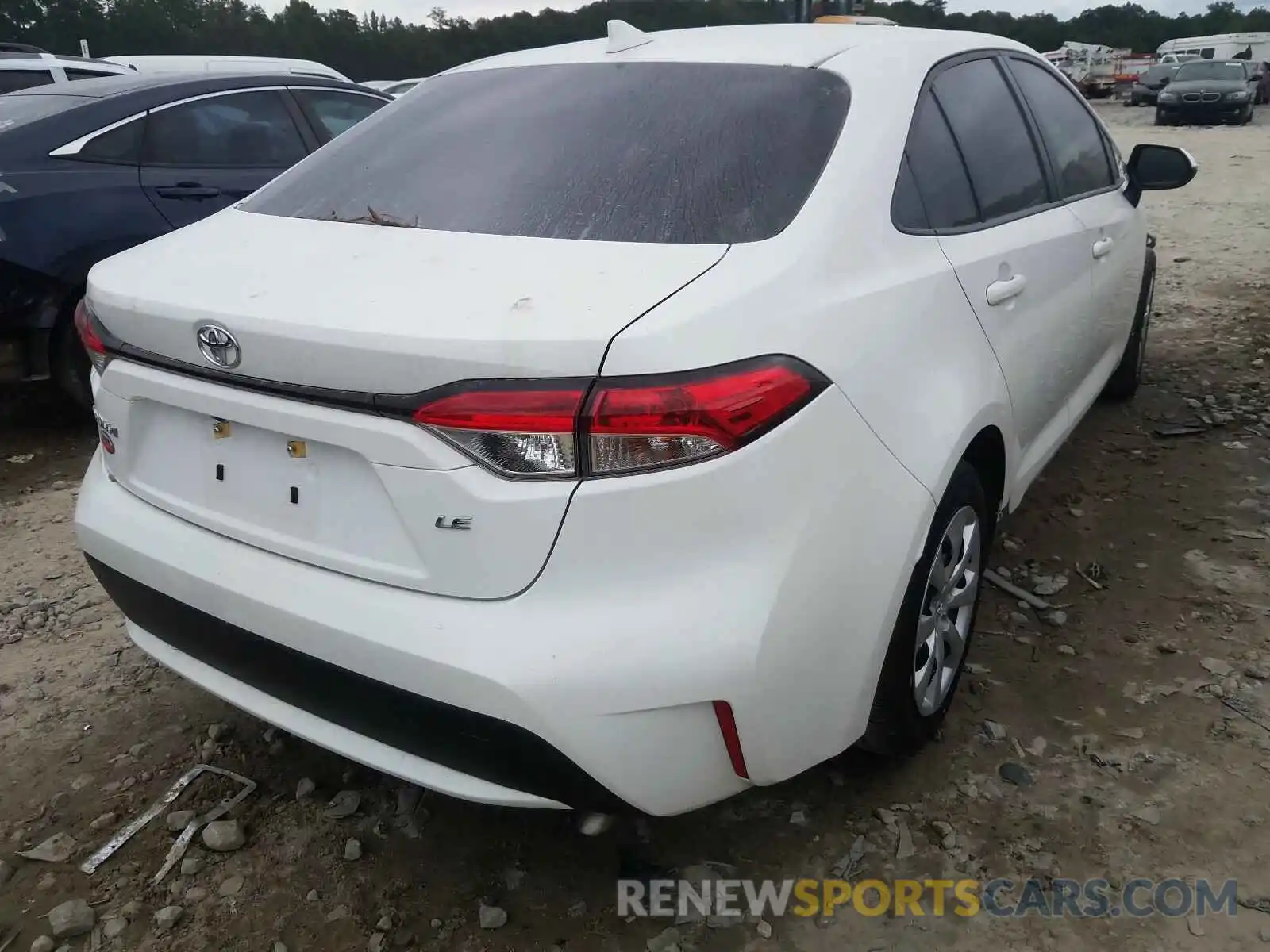 4 Photograph of a damaged car JTDEPRAE8LJ049543 TOYOTA COROLLA 2020