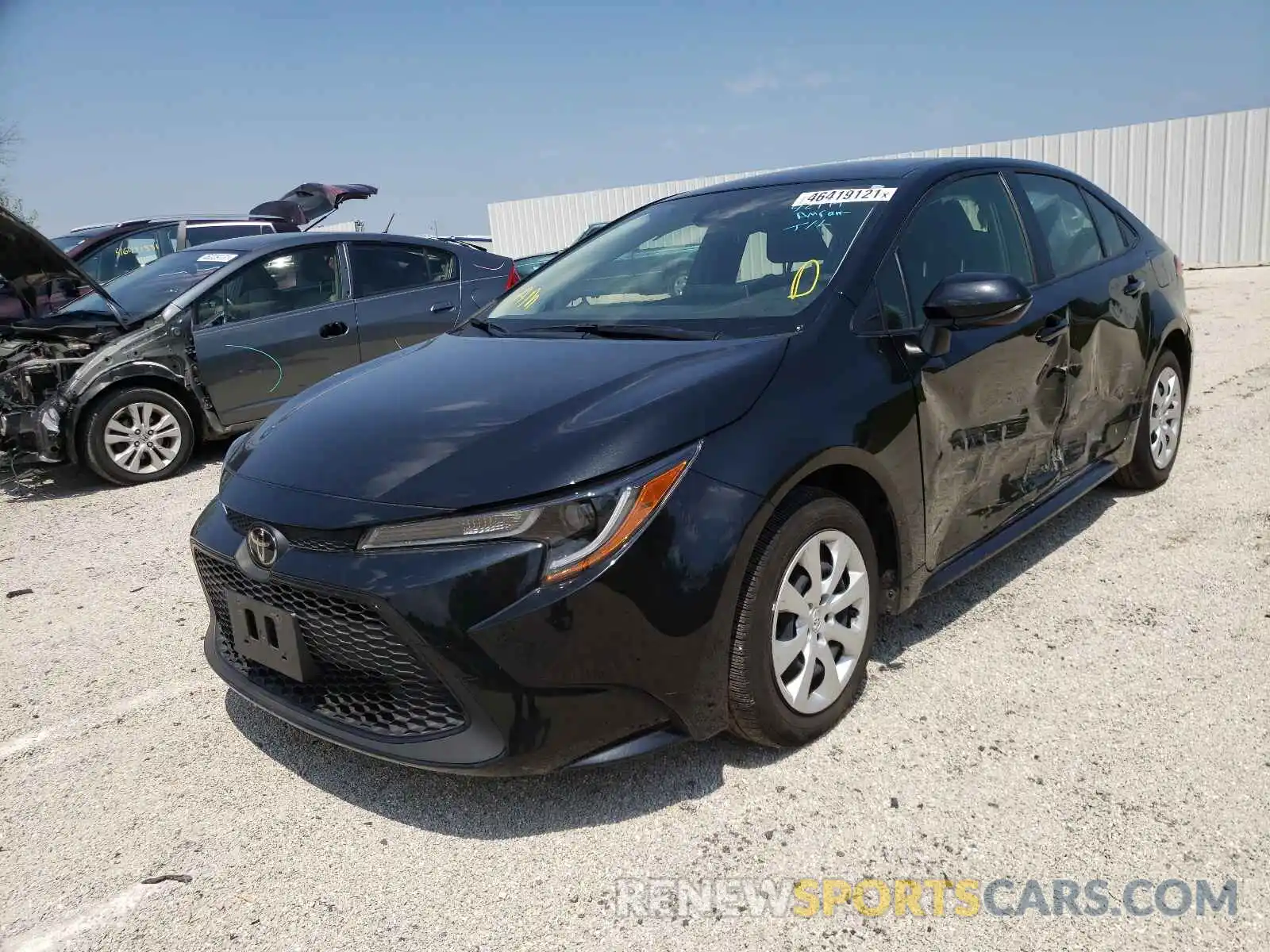 2 Photograph of a damaged car JTDEPRAE8LJ049591 TOYOTA COROLLA 2020