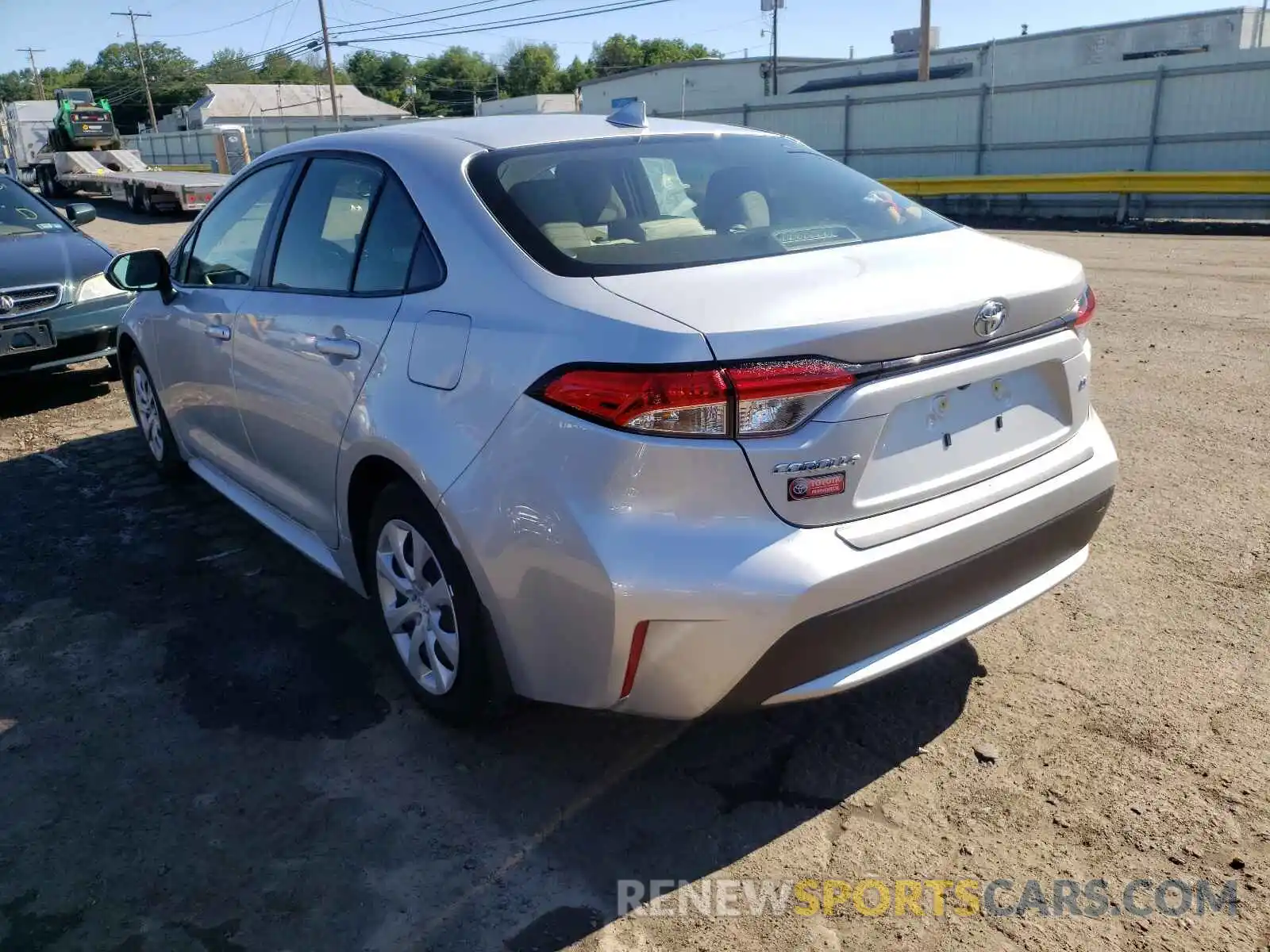 3 Photograph of a damaged car JTDEPRAE8LJ050630 TOYOTA COROLLA 2020