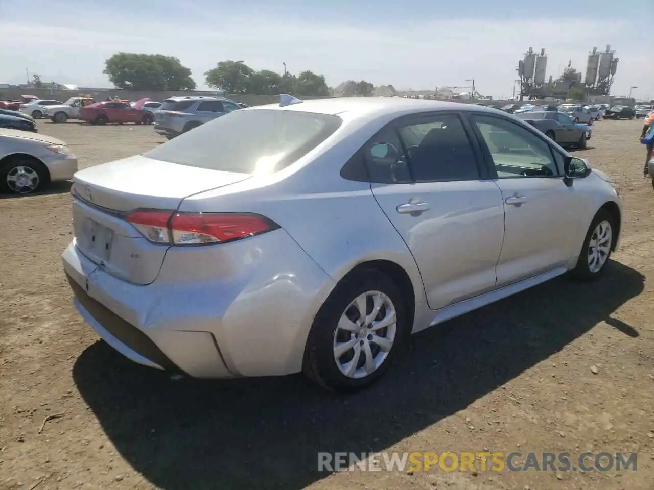 4 Photograph of a damaged car JTDEPRAE8LJ051079 TOYOTA COROLLA 2020