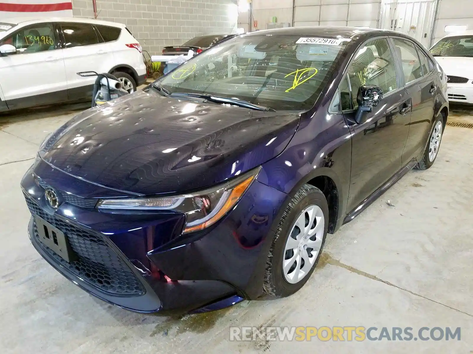 2 Photograph of a damaged car JTDEPRAE8LJ051325 TOYOTA COROLLA 2020