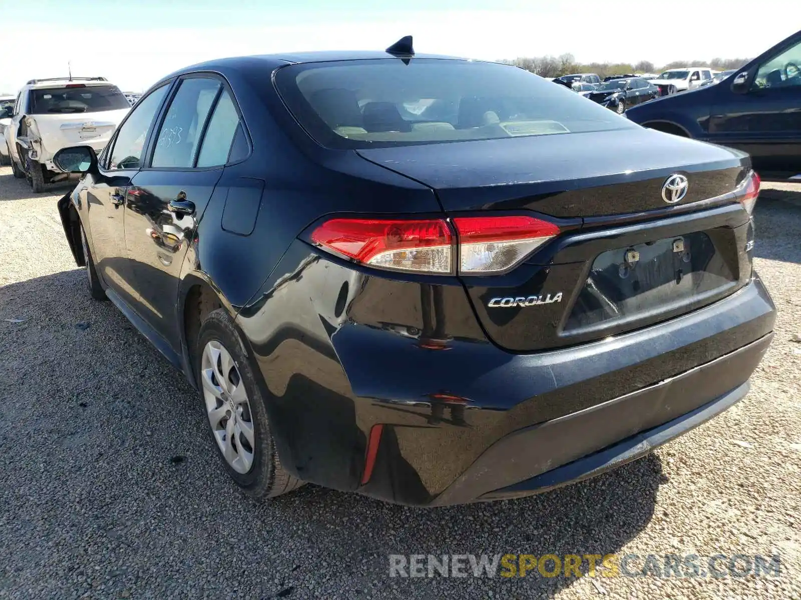 3 Photograph of a damaged car JTDEPRAE8LJ051616 TOYOTA COROLLA 2020