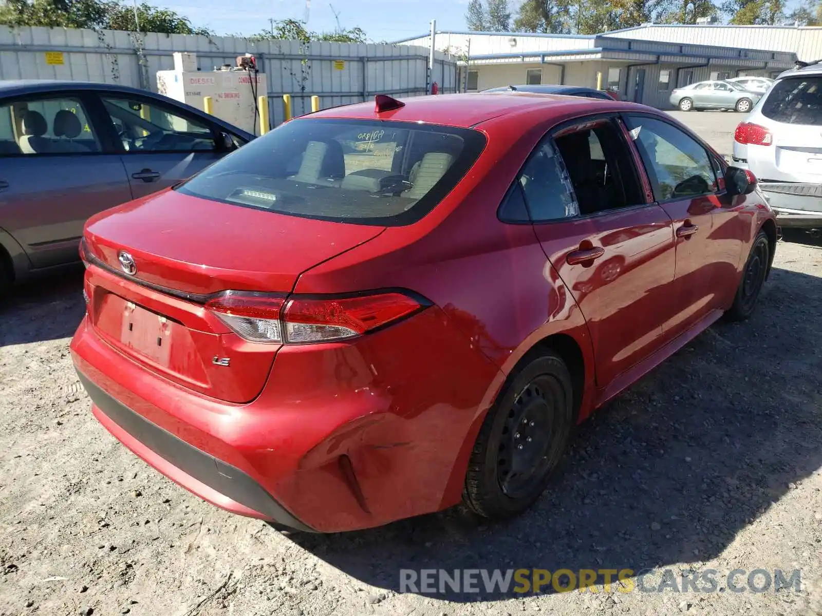 4 Photograph of a damaged car JTDEPRAE8LJ051891 TOYOTA COROLLA 2020