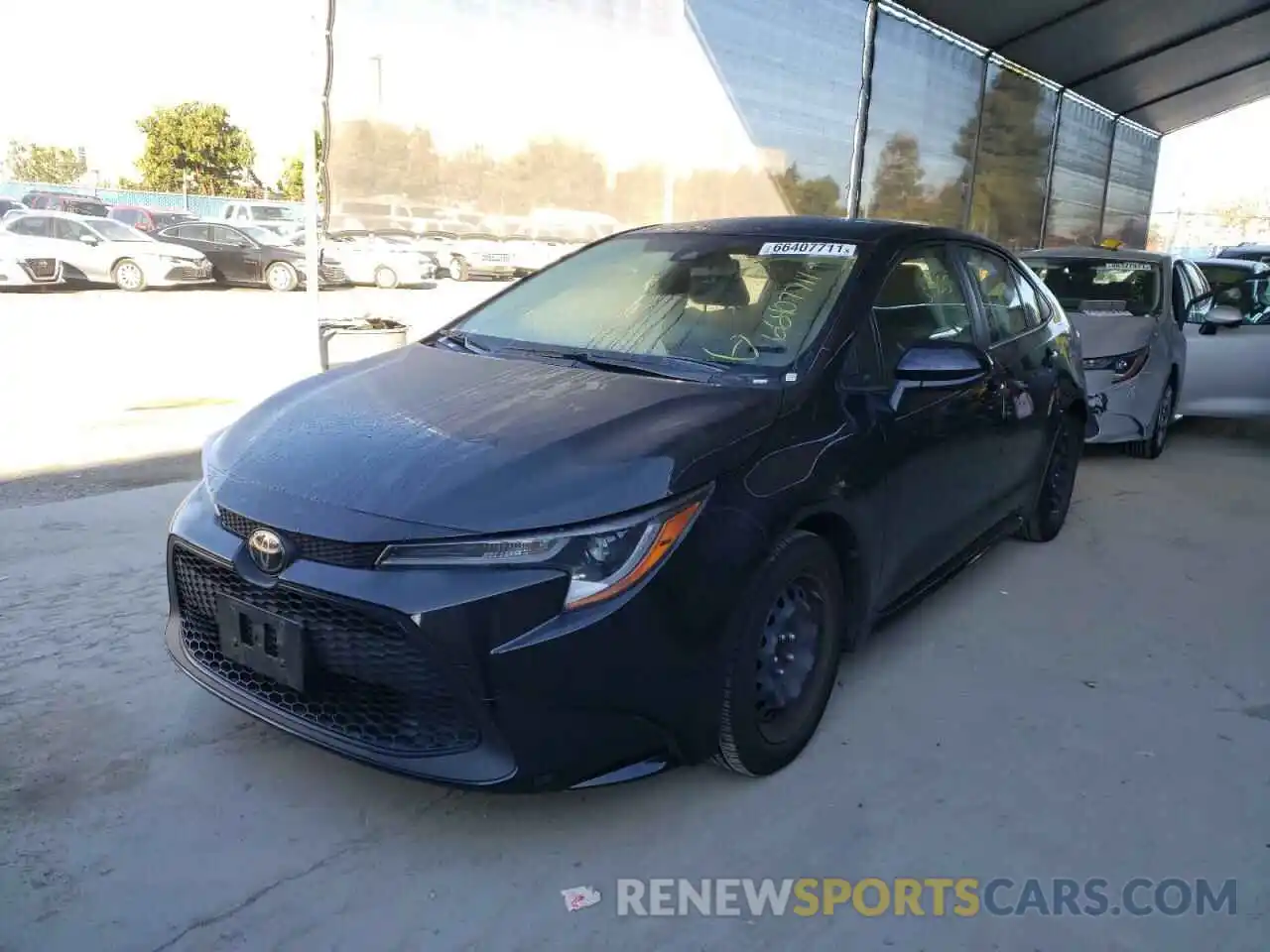 2 Photograph of a damaged car JTDEPRAE8LJ051972 TOYOTA COROLLA 2020