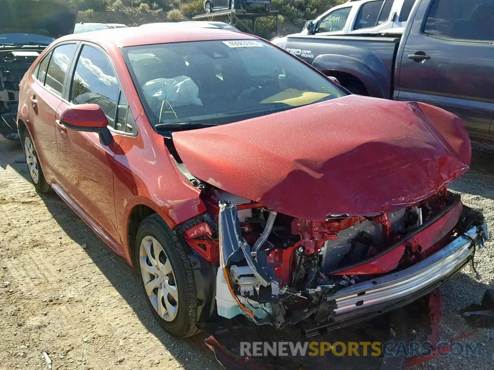 1 Photograph of a damaged car JTDEPRAE8LJ052359 TOYOTA COROLLA 2020