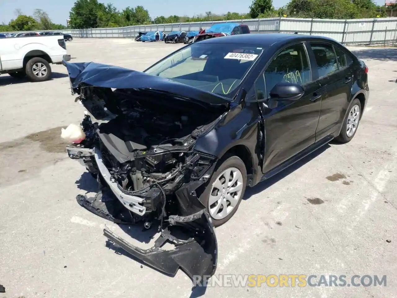 2 Photograph of a damaged car JTDEPRAE8LJ052569 TOYOTA COROLLA 2020