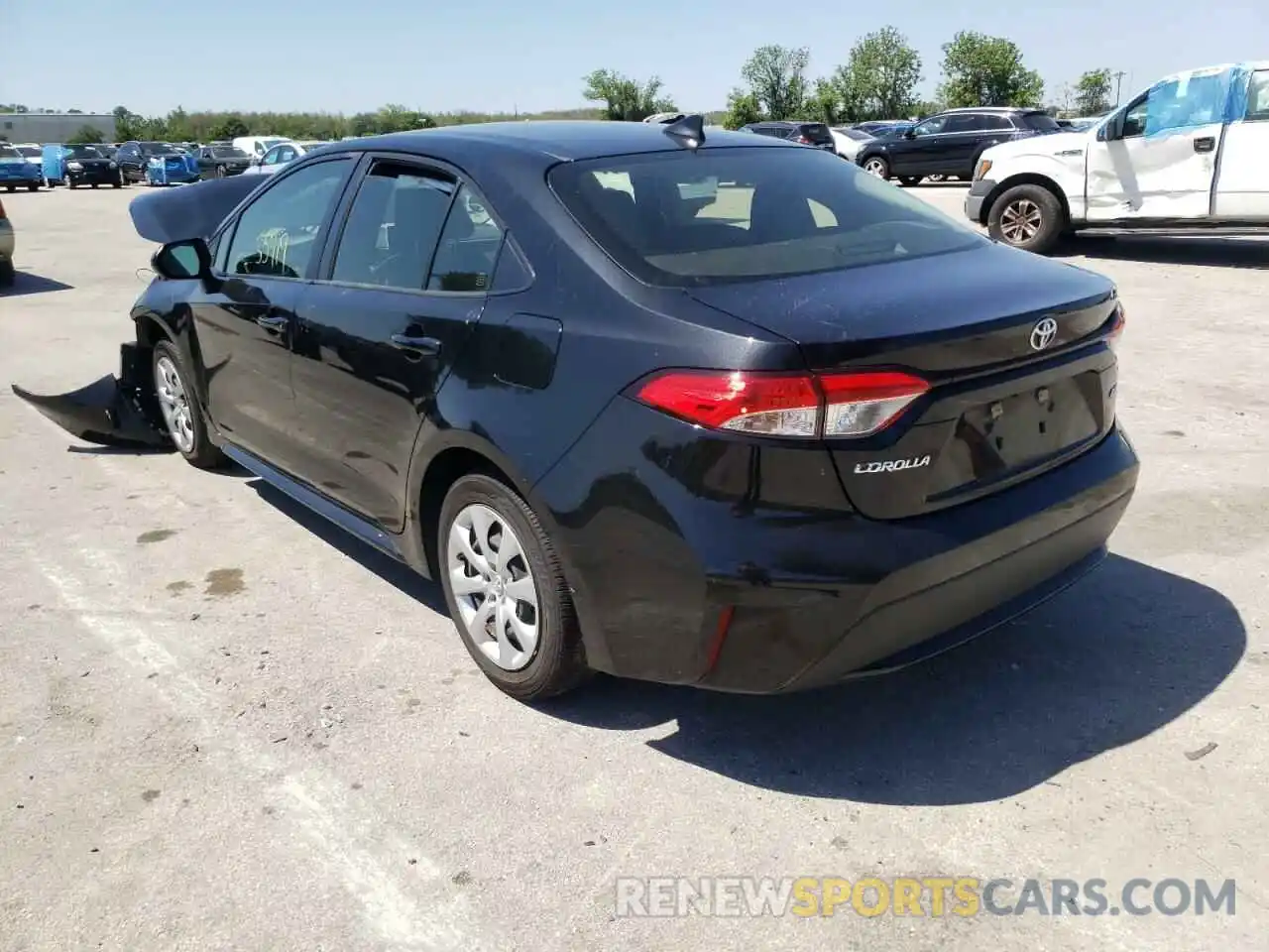 3 Photograph of a damaged car JTDEPRAE8LJ052569 TOYOTA COROLLA 2020