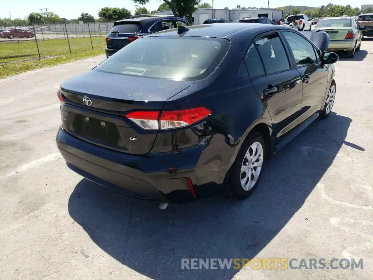 4 Photograph of a damaged car JTDEPRAE8LJ052569 TOYOTA COROLLA 2020