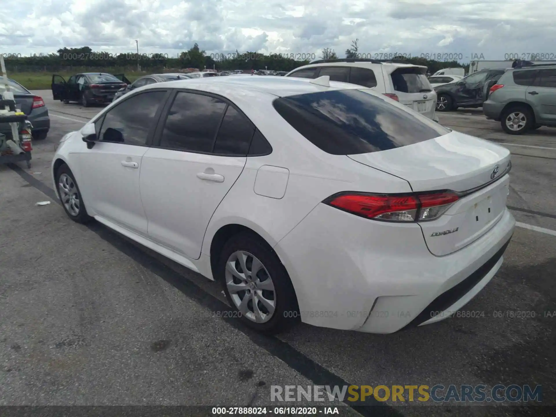 3 Photograph of a damaged car JTDEPRAE8LJ052572 TOYOTA COROLLA 2020