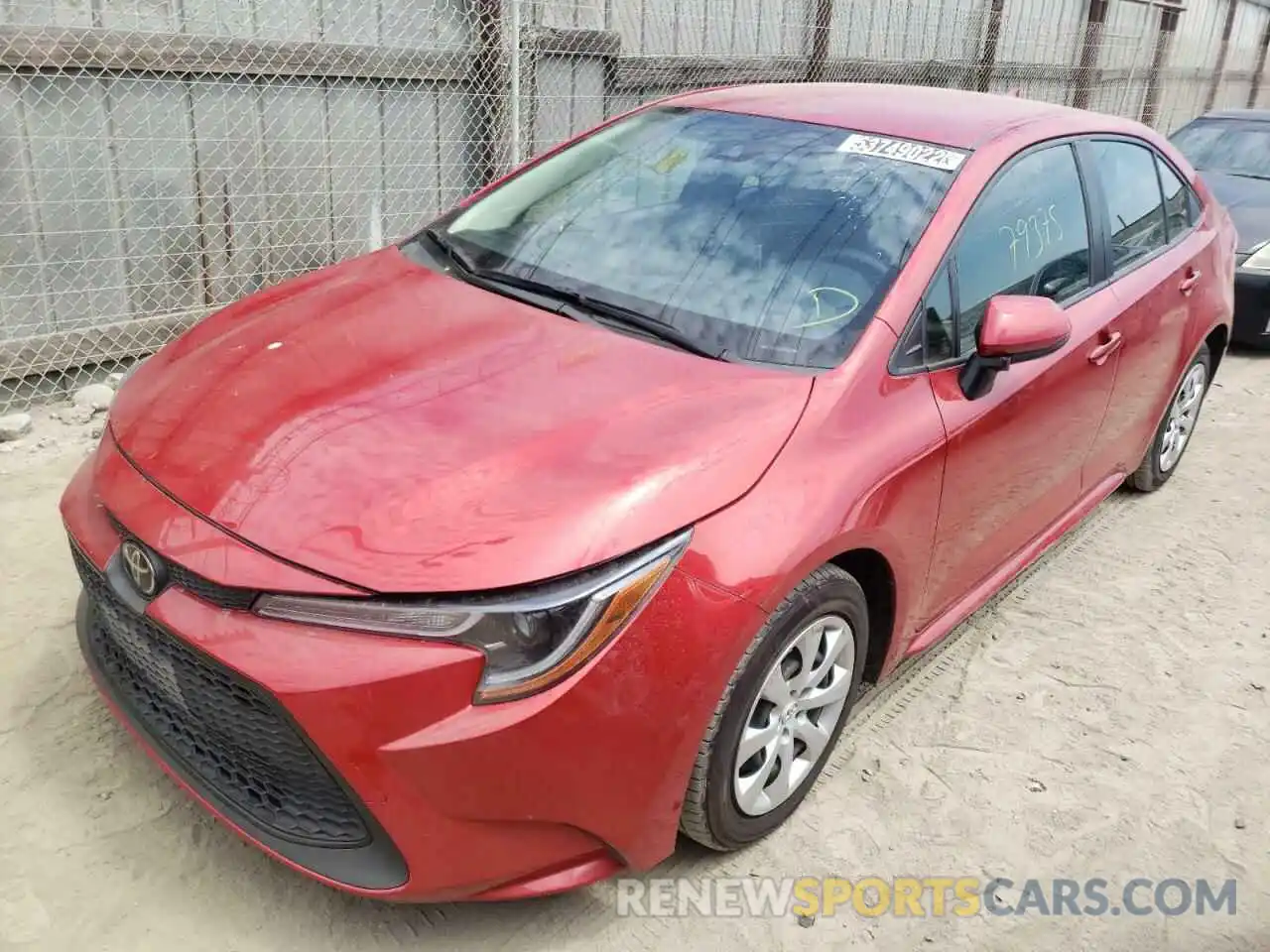 2 Photograph of a damaged car JTDEPRAE8LJ052605 TOYOTA COROLLA 2020